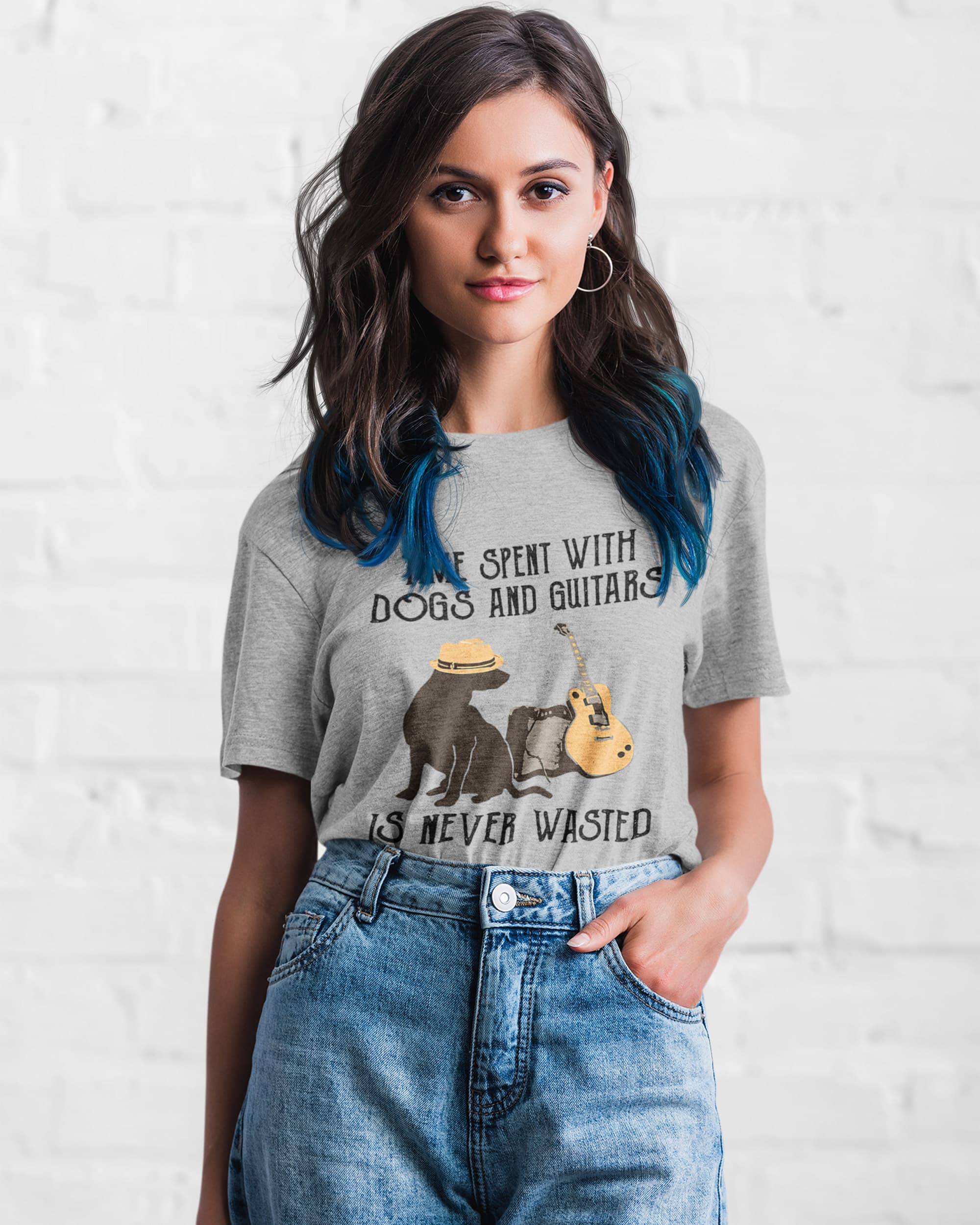 Dog & Guitar Lovers T-Shirt