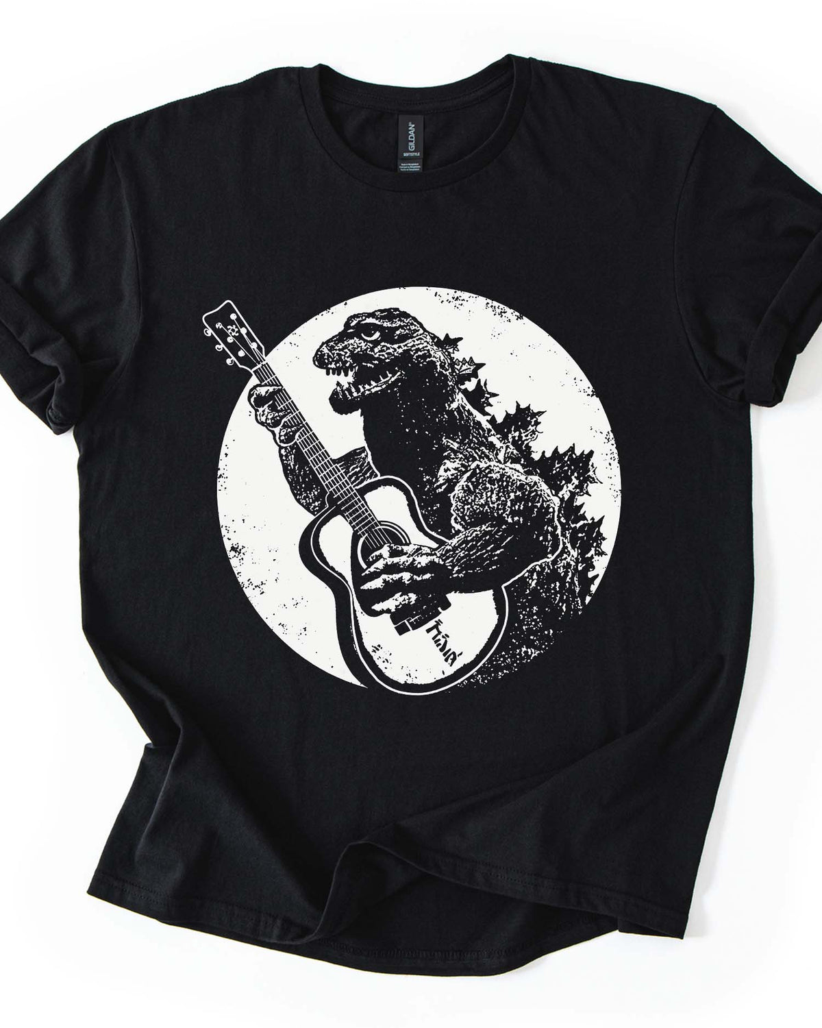 Dinosaur Playing Guitar Tee