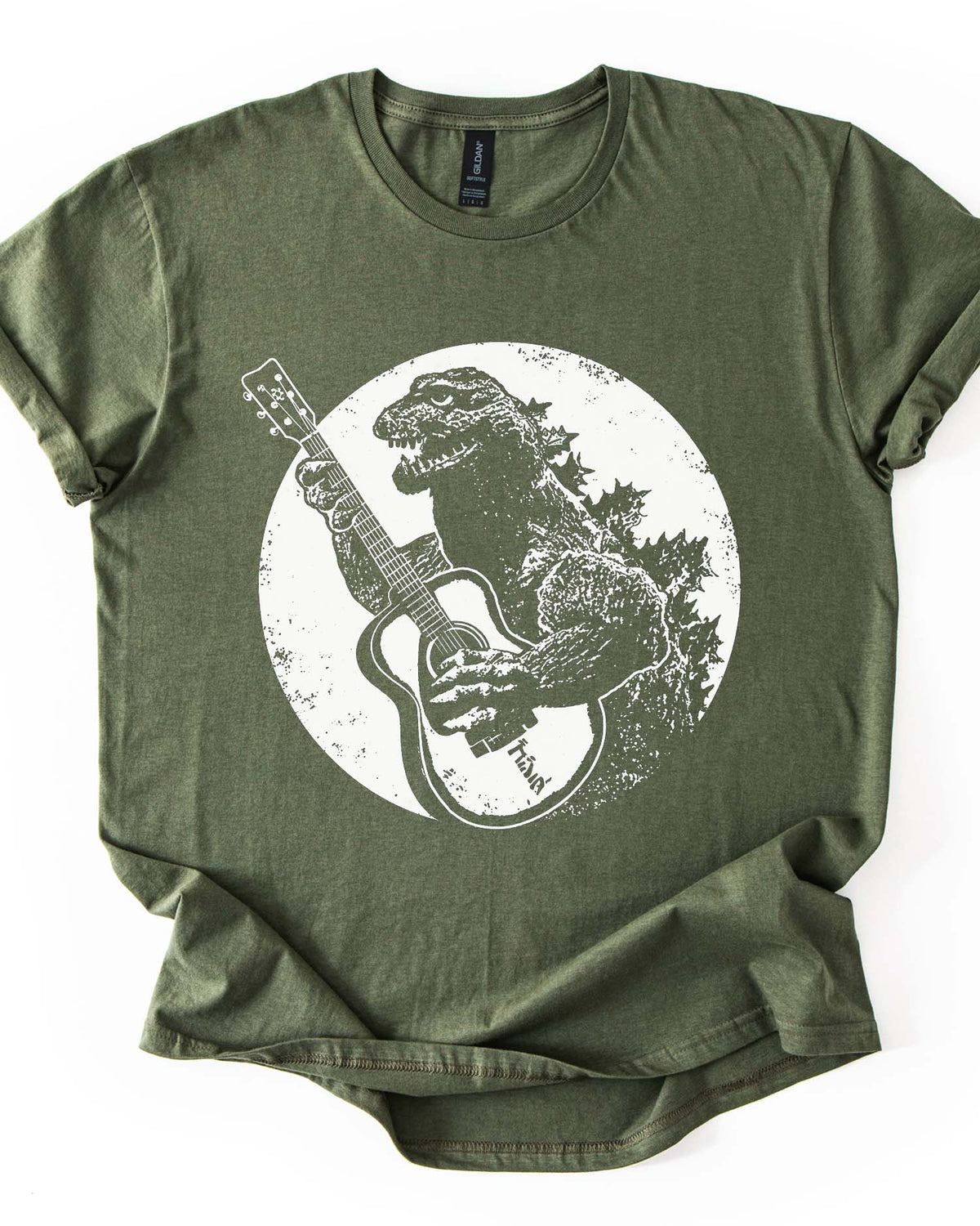 Dinosaur Playing Guitar Tee