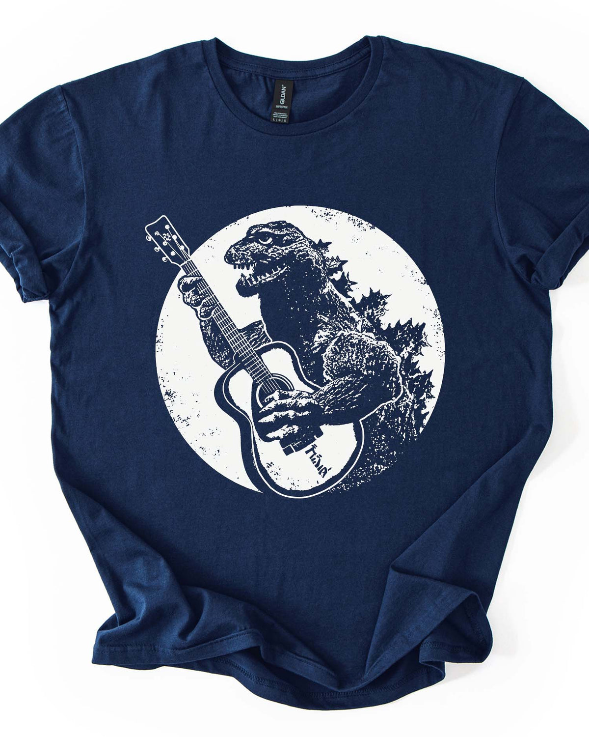 Dinosaur Playing Guitar Tee