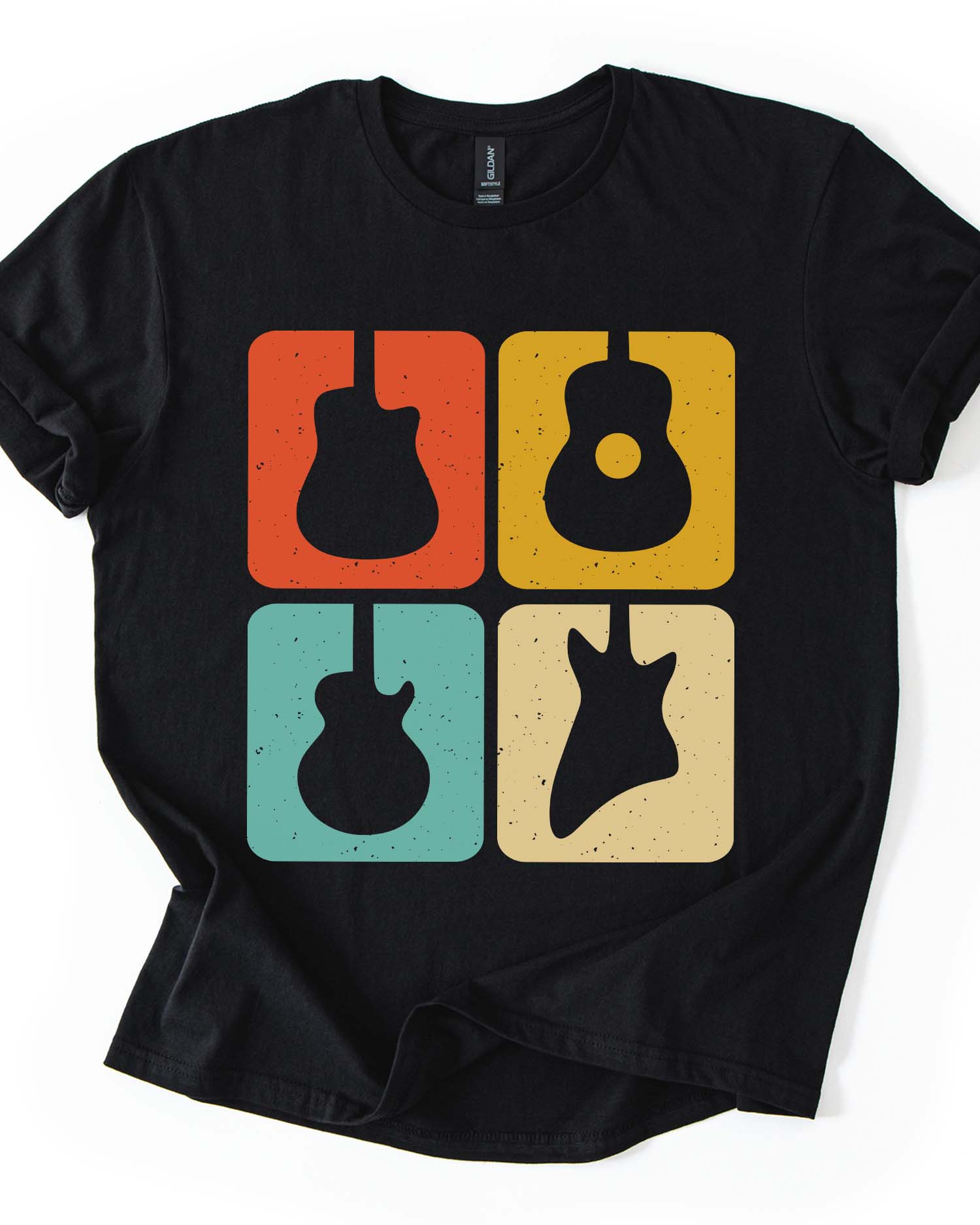Retro Vintage  Guitar T-Shirt