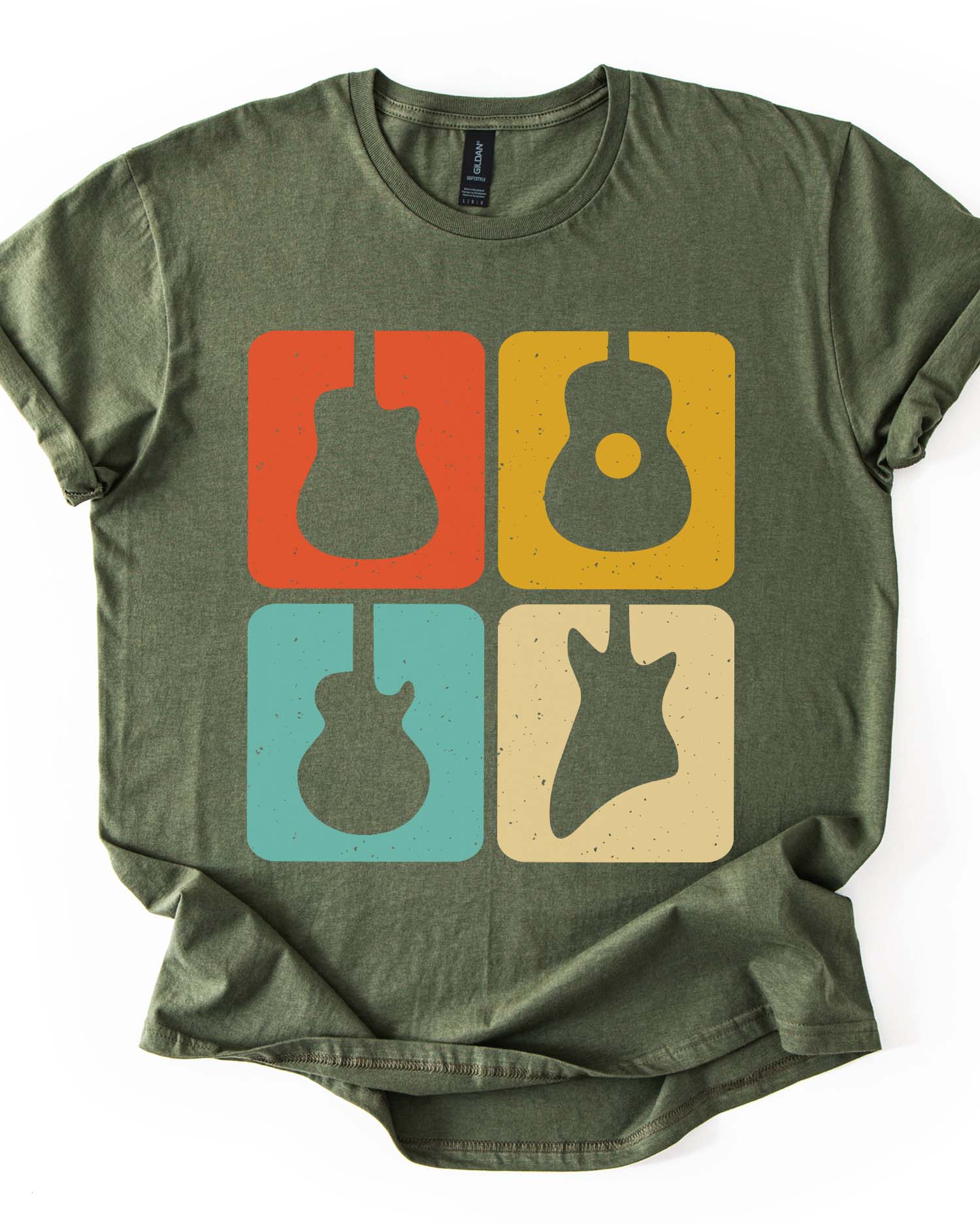 Retro Vintage  Guitar T-Shirt