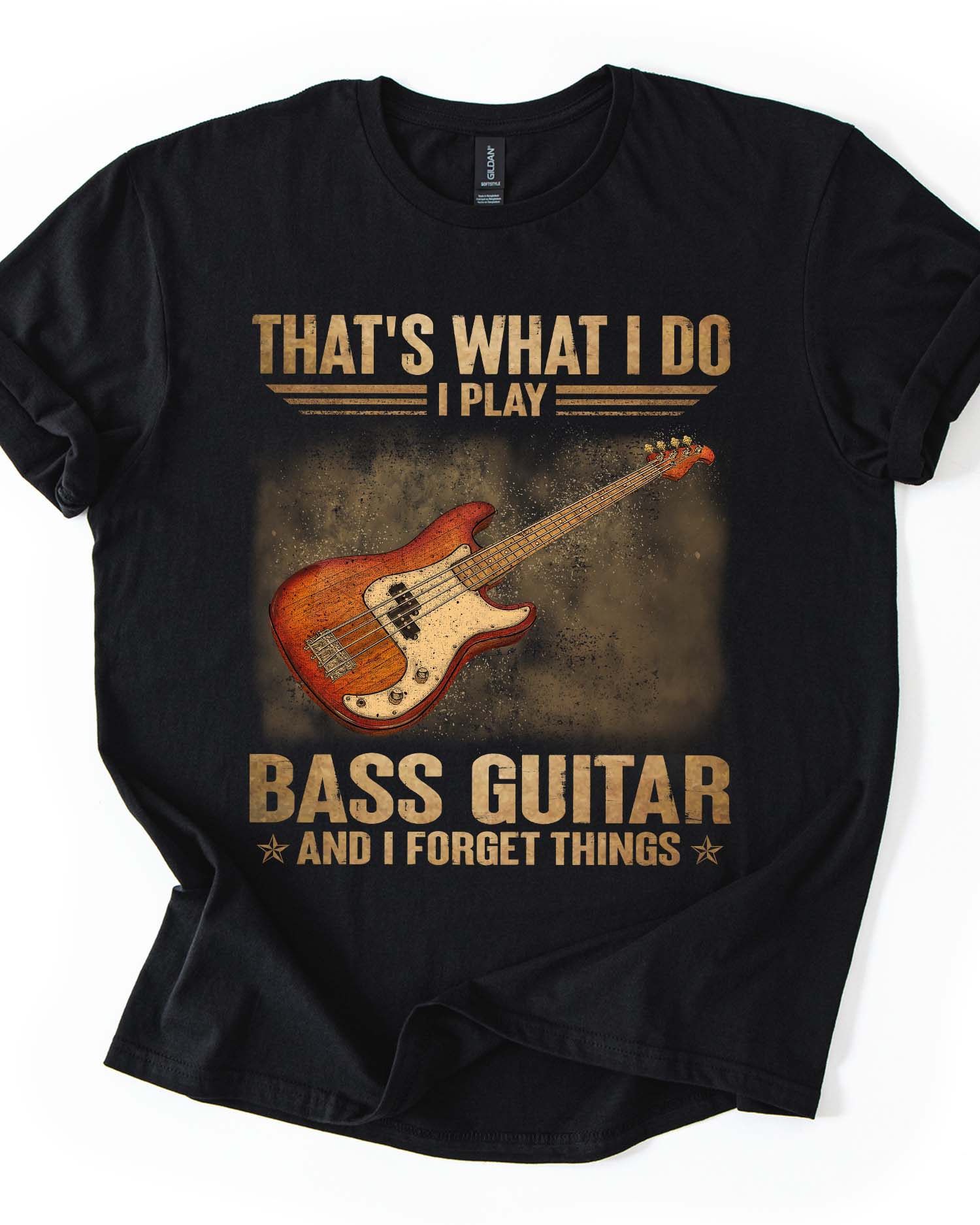I Play Bass Guitar Tee