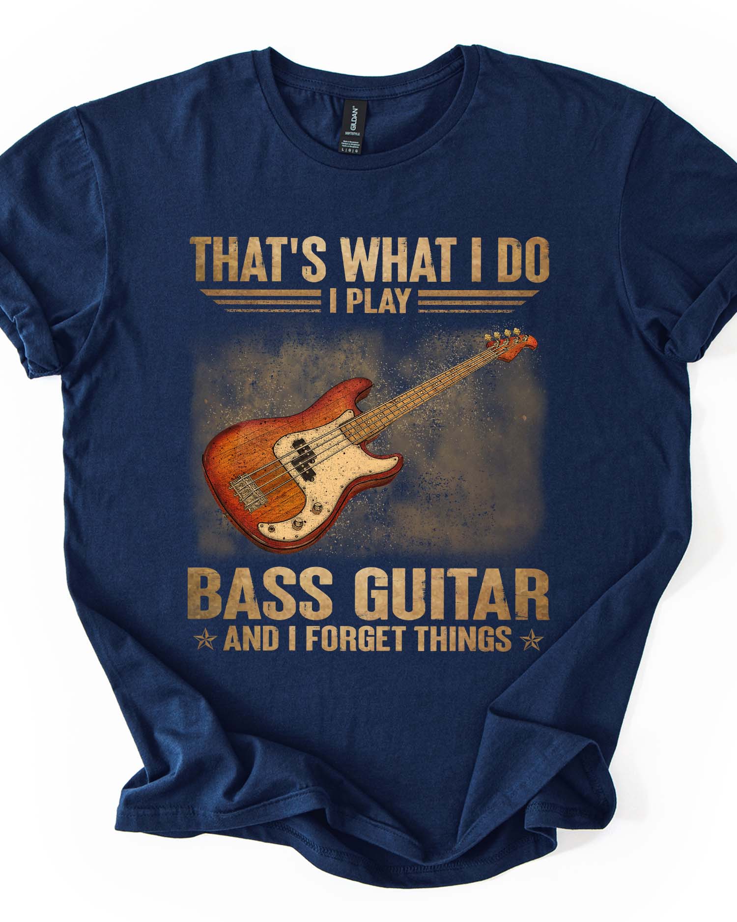 I Play Bass Guitar Tee