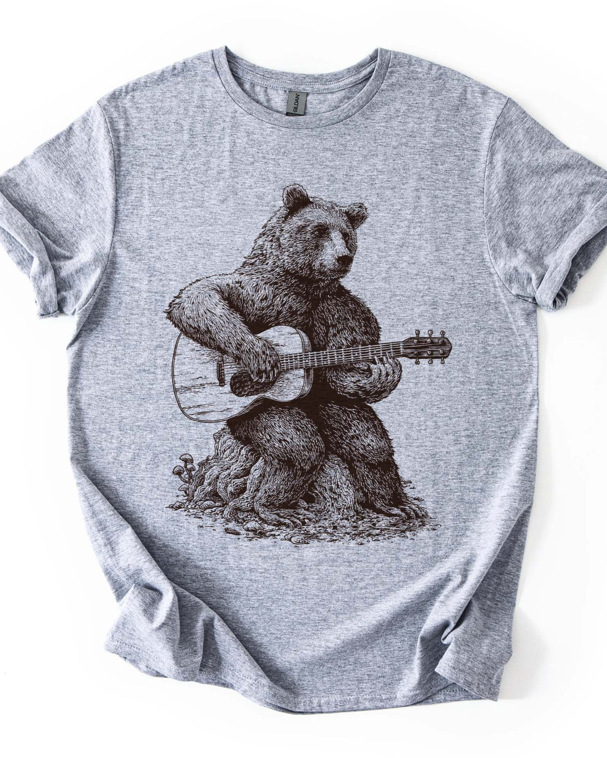 Bear Playing Guitar Tee