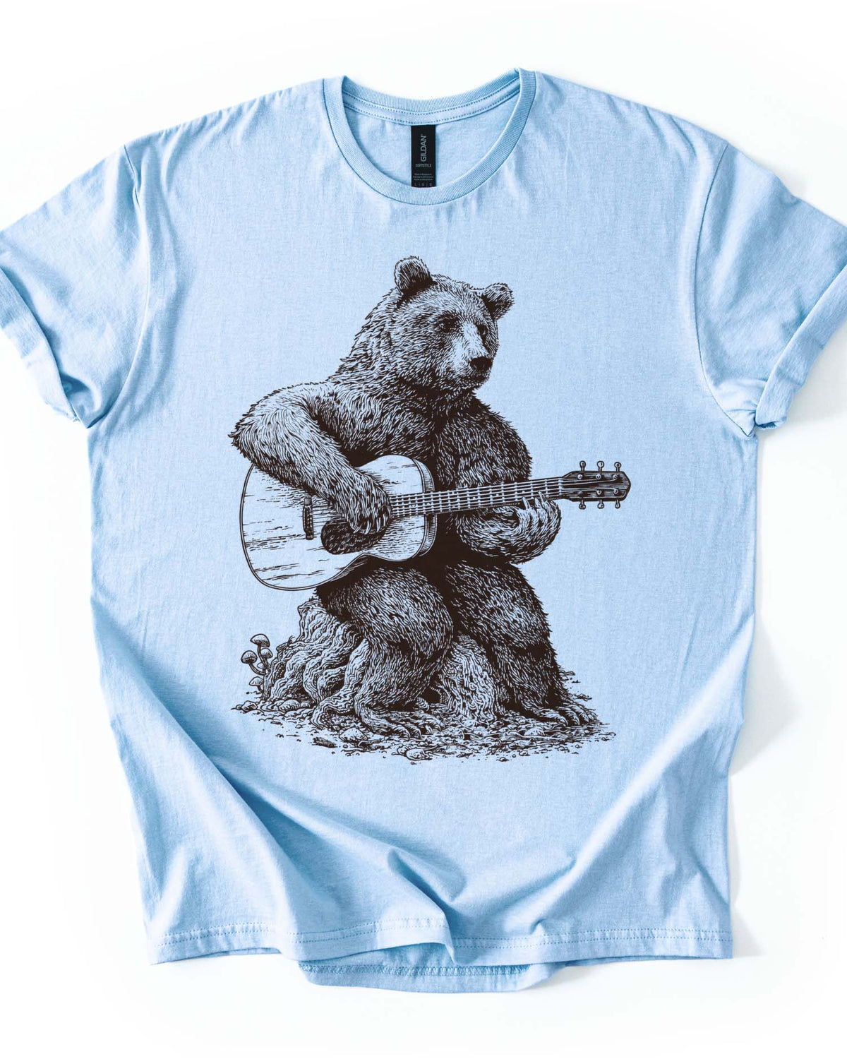 Bear Playing Guitar Tee