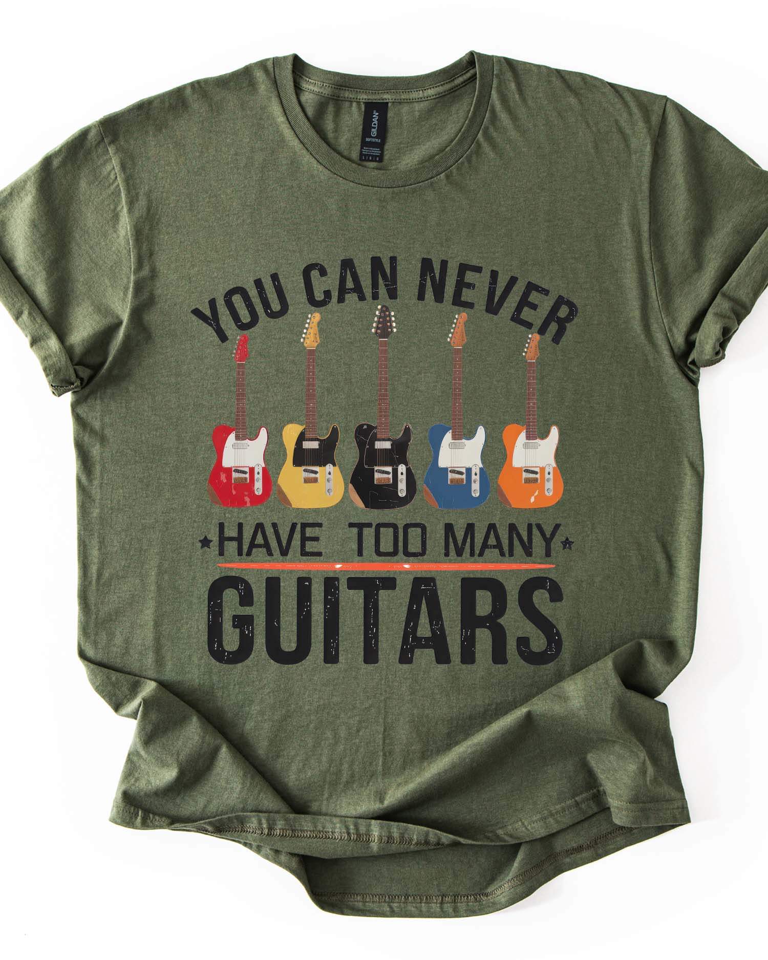 "Never Too Many" Guitar Tee