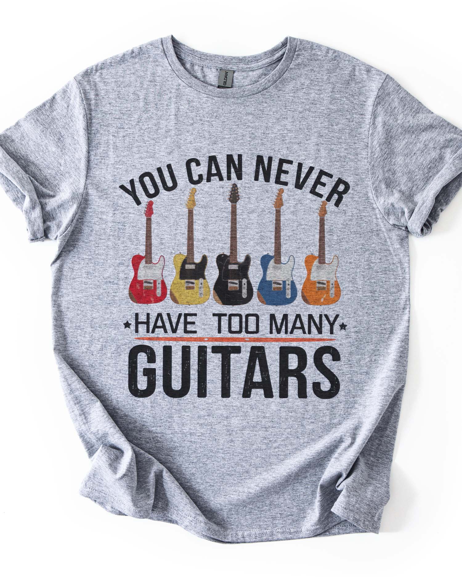 "Never Too Many" Guitar Tee