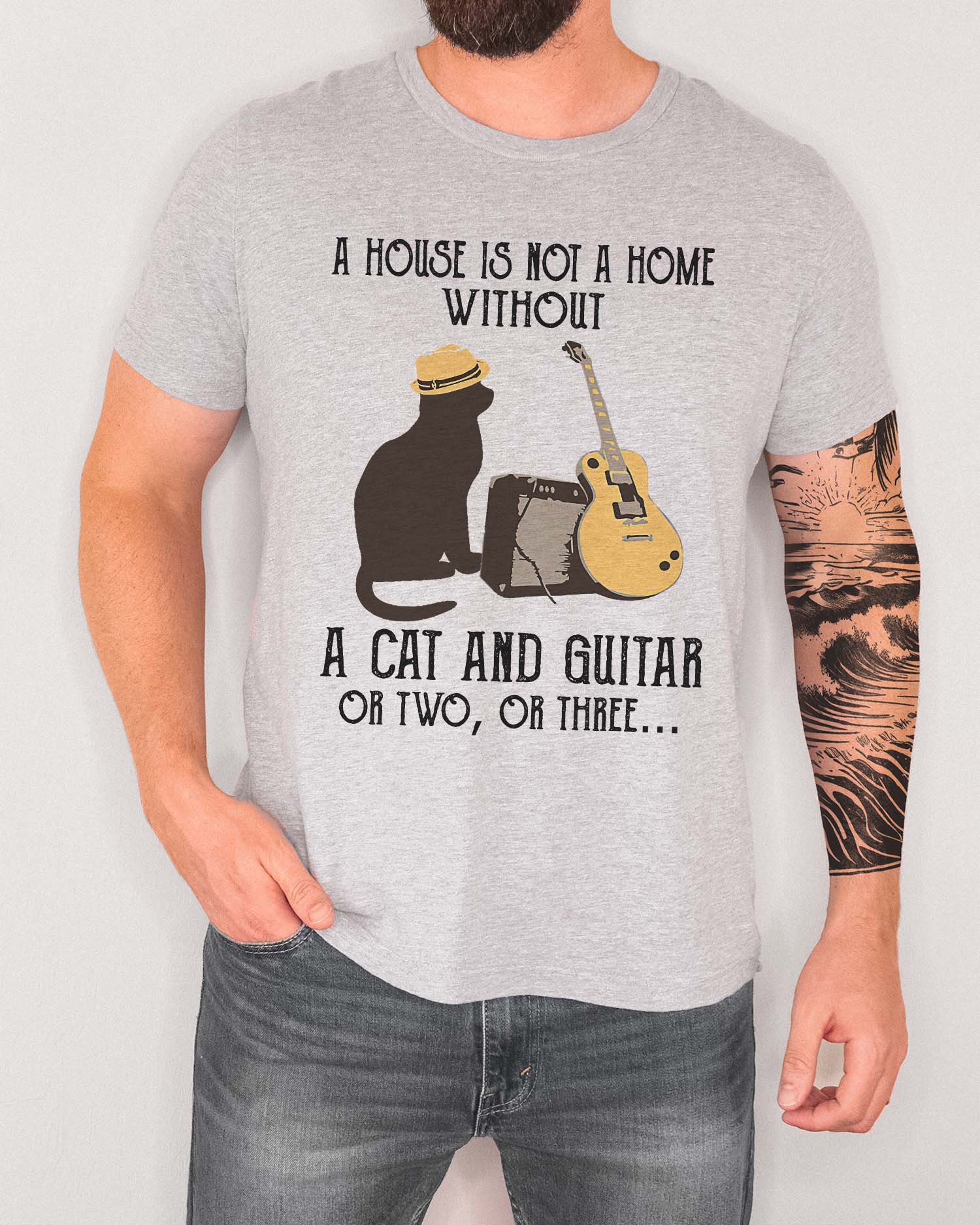Cat & Guitar Soul Tee