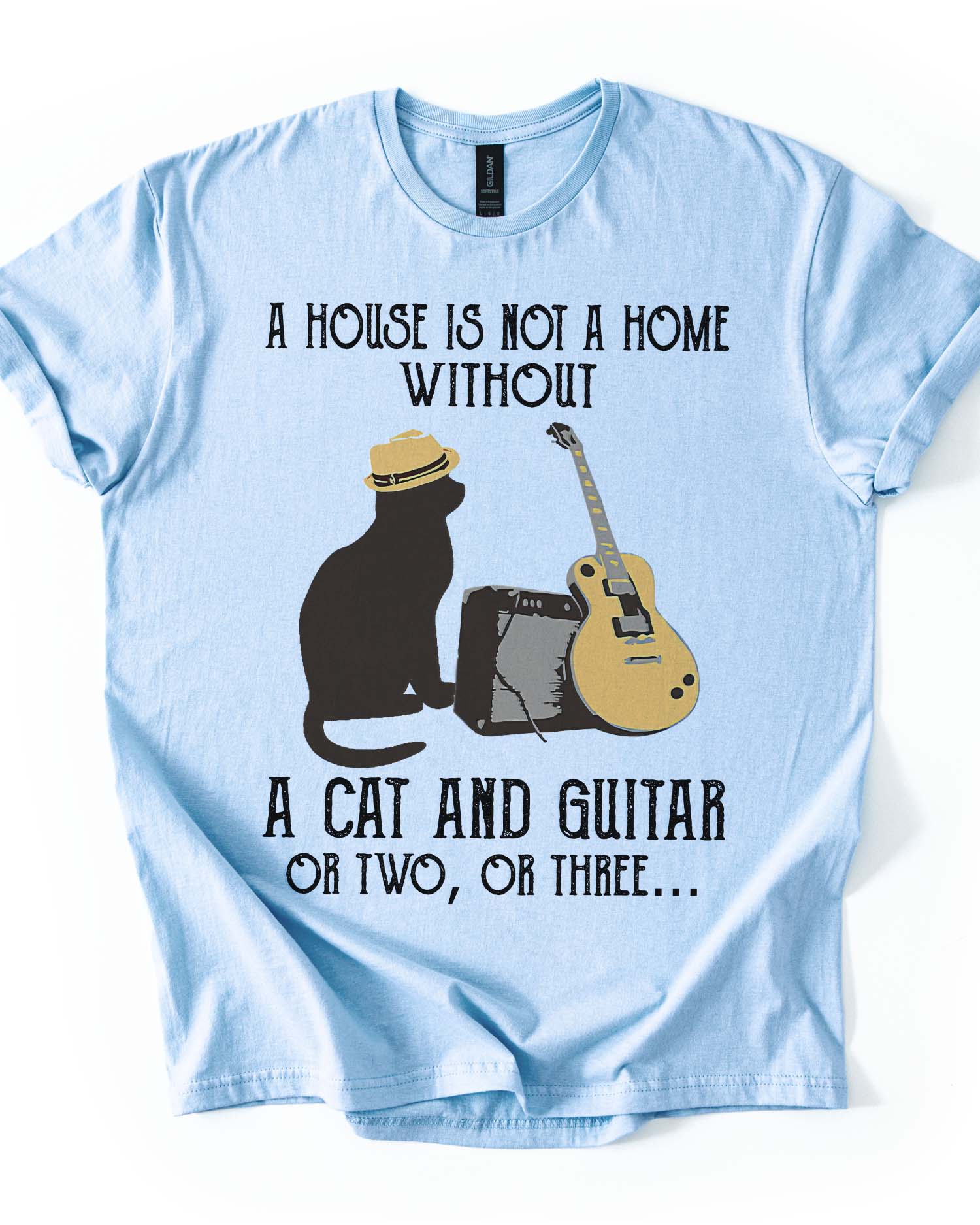 Cat & Guitar Soul Tee
