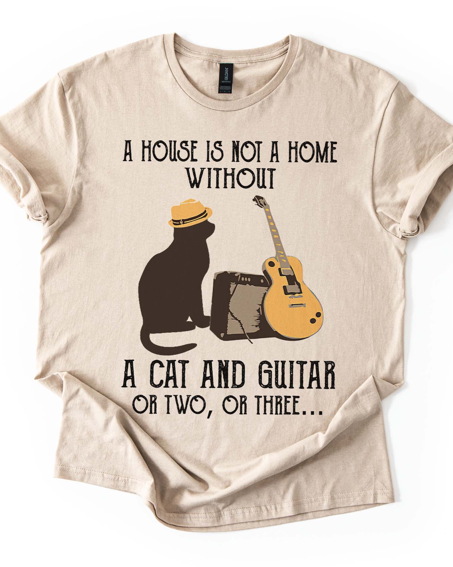 Cat & Guitar Soul Tee