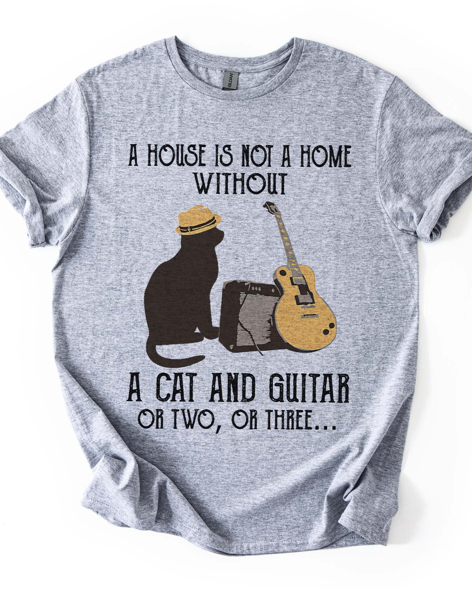 Cat & Guitar Soul Tee