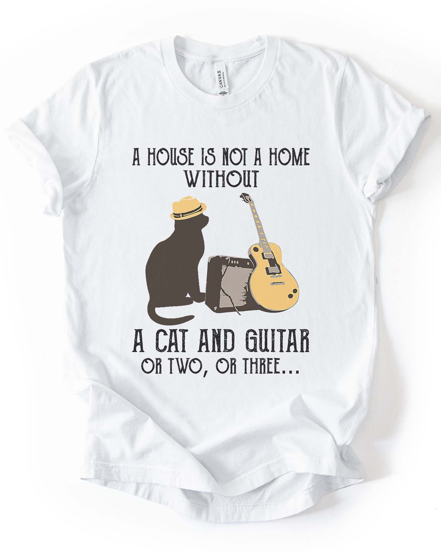 Cat & Guitar Soul Tee