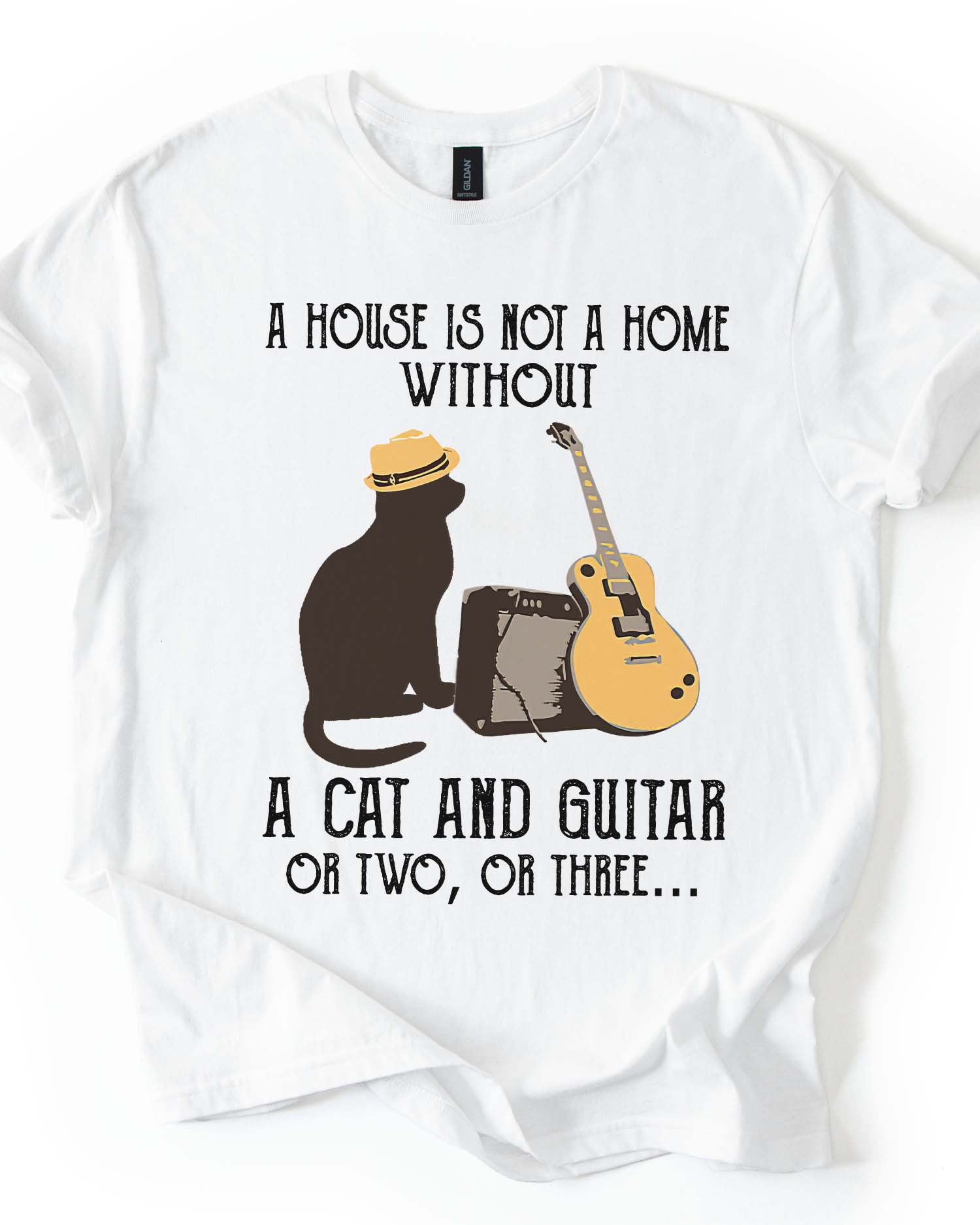 Cat & Guitar Soul Tee