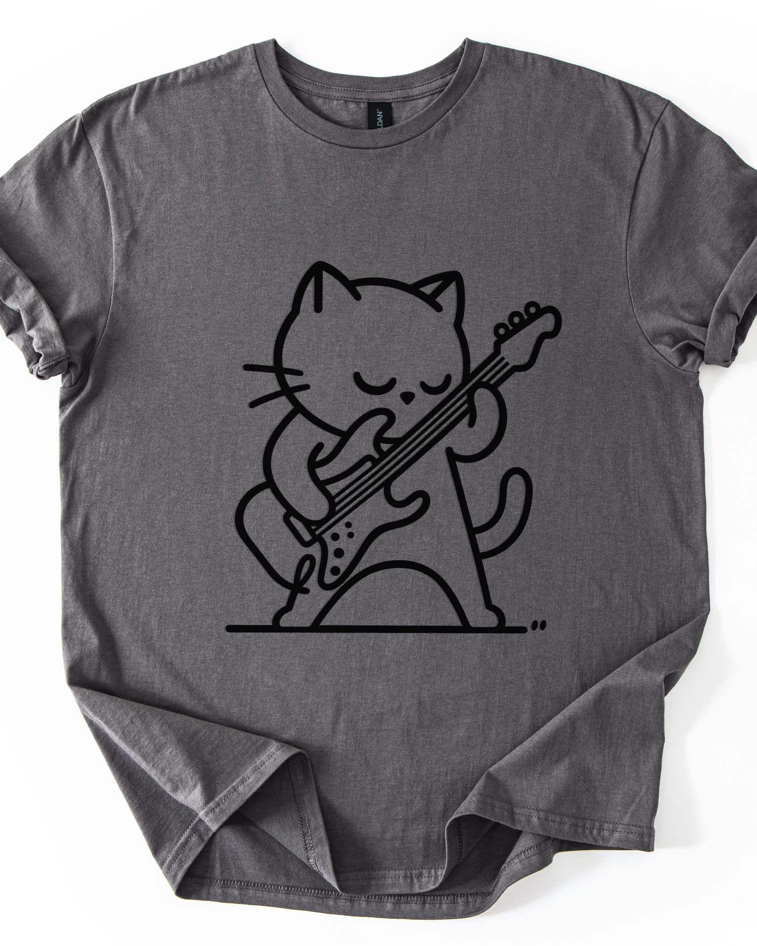 Funny Guitar Cat Tee