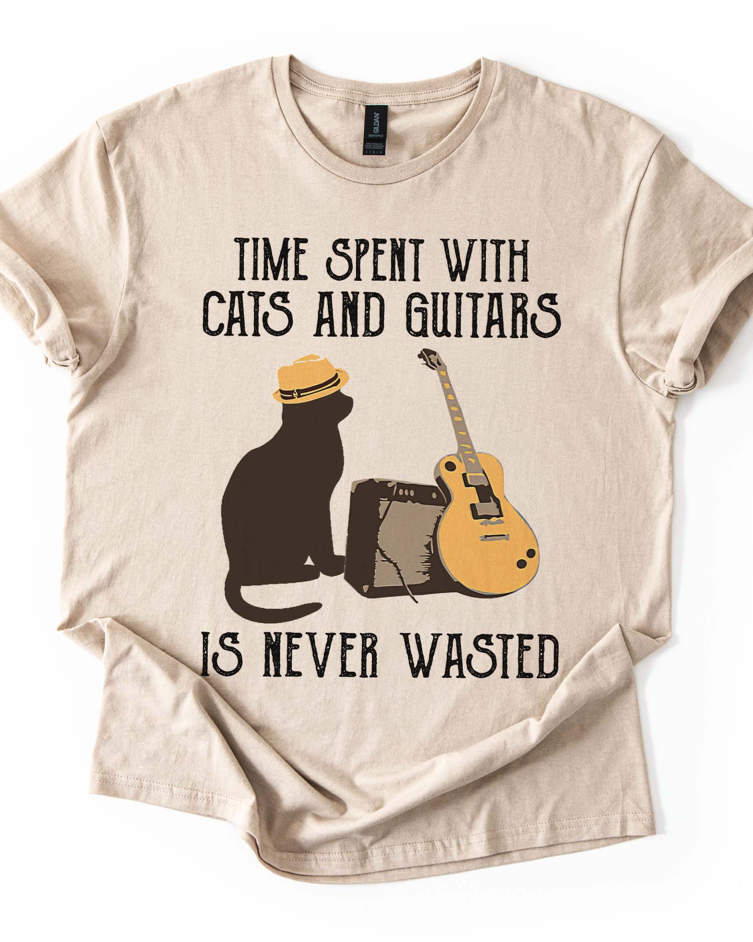 Cat & Guitar: The Perfect Duo Tee