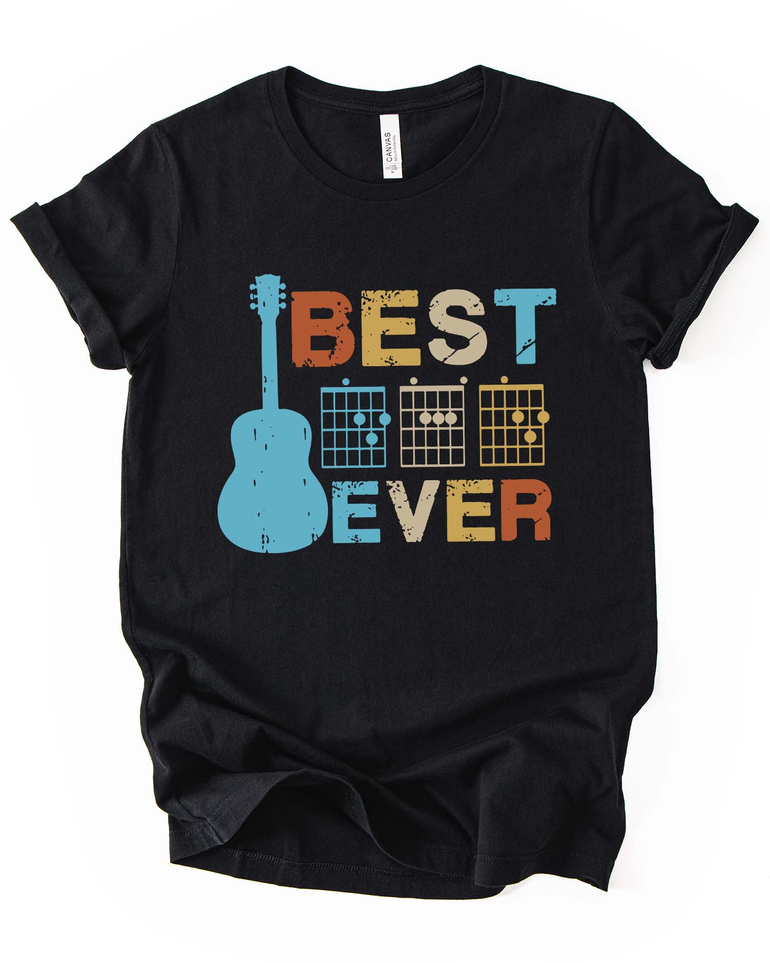 Retro Vintage  Dad Guitar T-Shirt