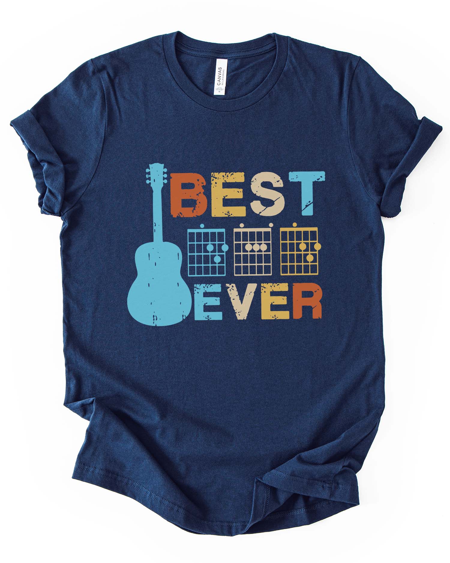 Retro Vintage  Dad Guitar T-Shirt