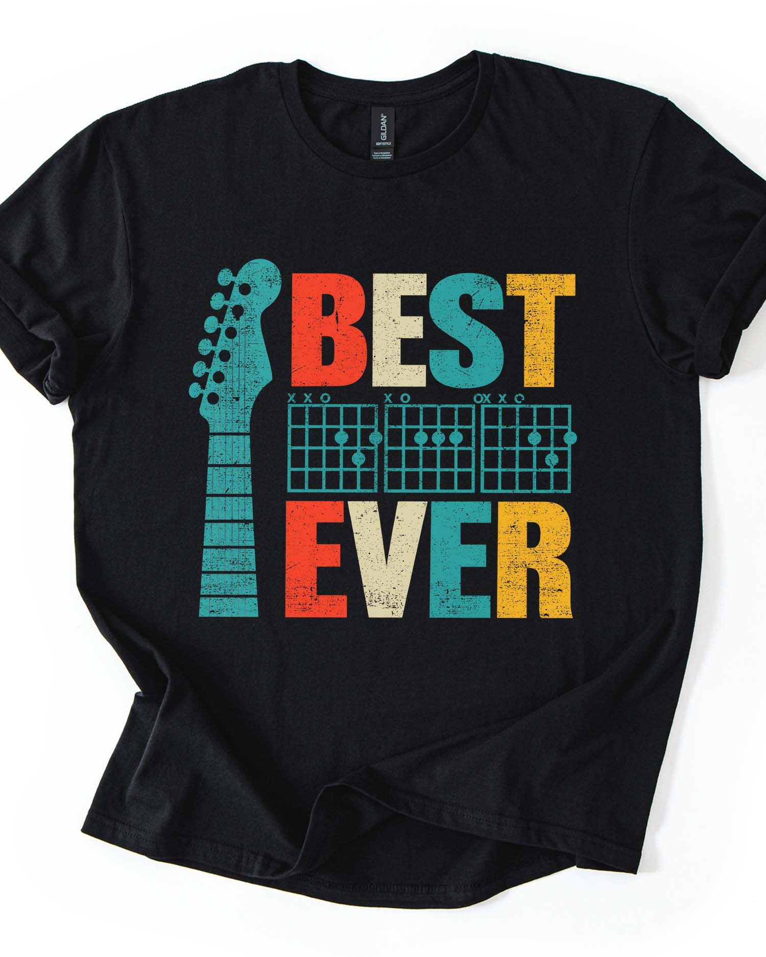 Best Dad Ever Guitar Tee