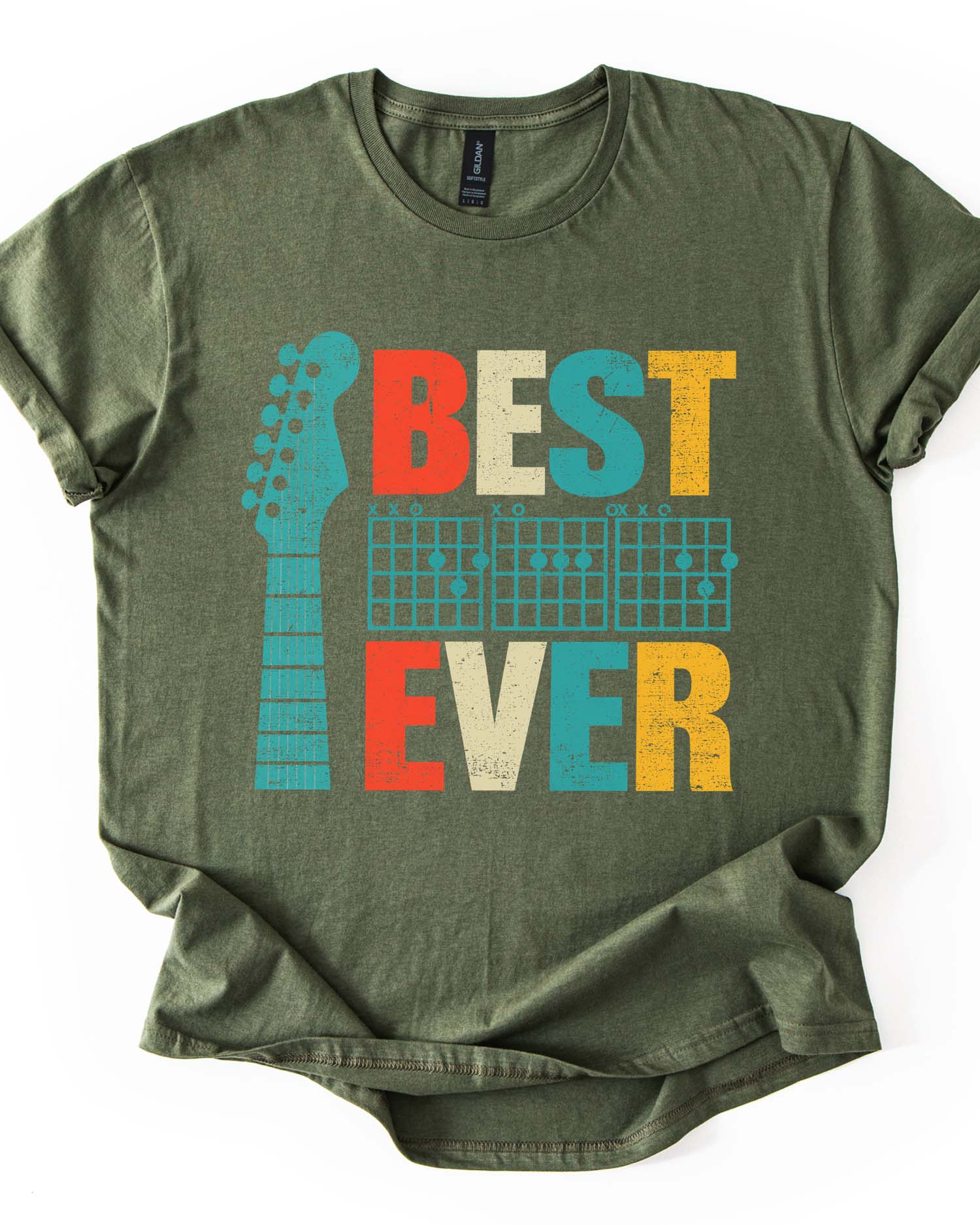 Best Dad Ever Guitar Tee