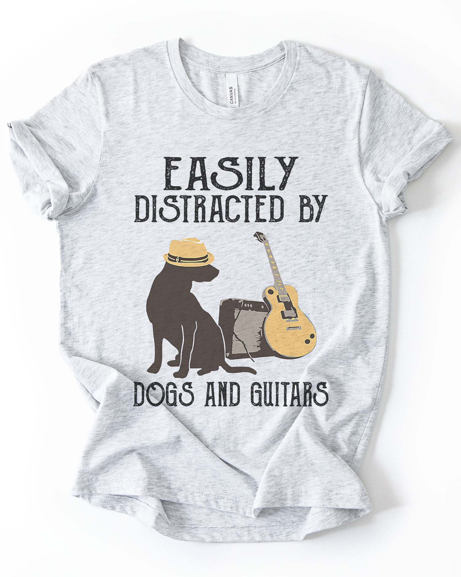 Easily Distracted: Dogs & Guitar Tee