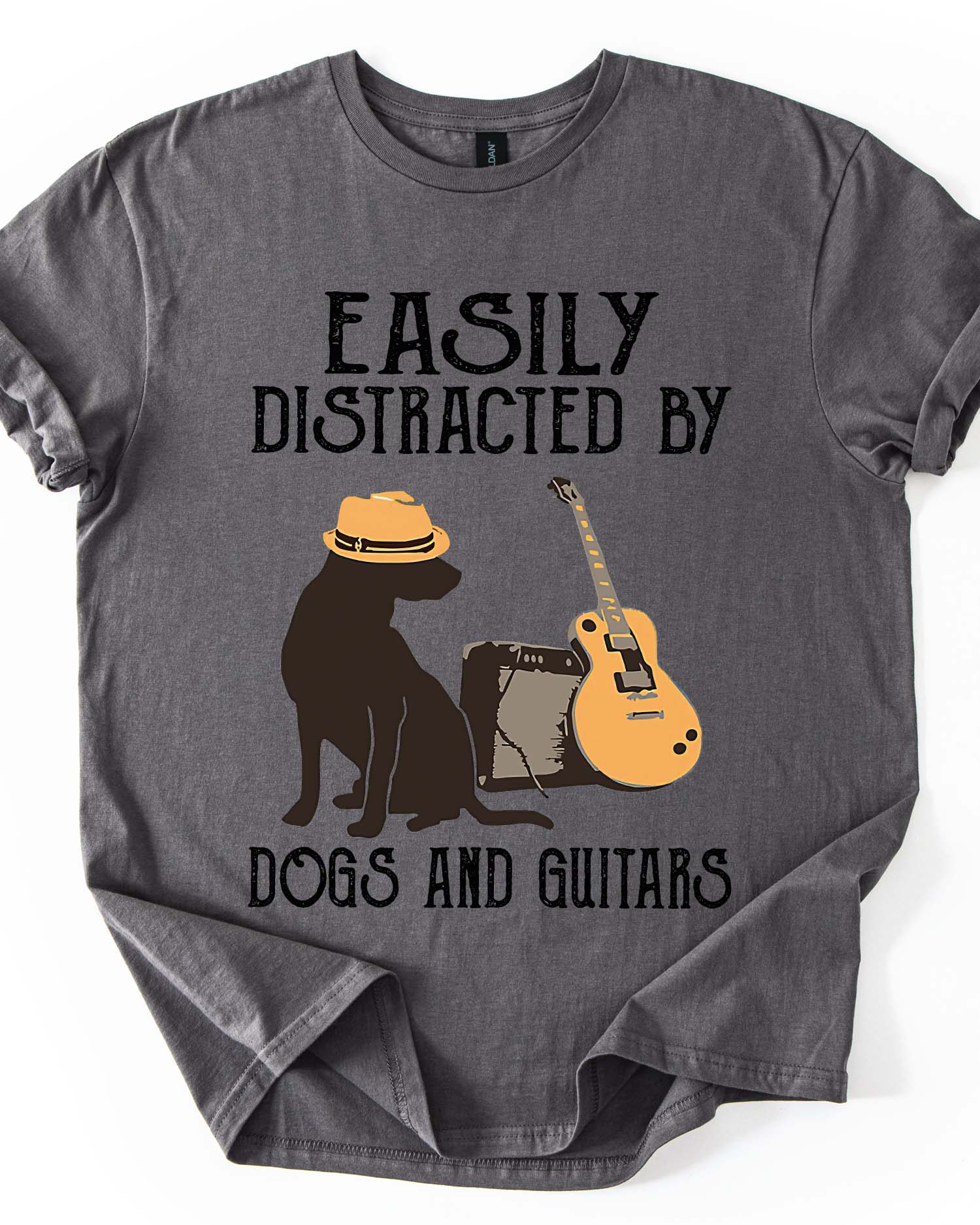 Easily Distracted: Dogs & Guitar Tee