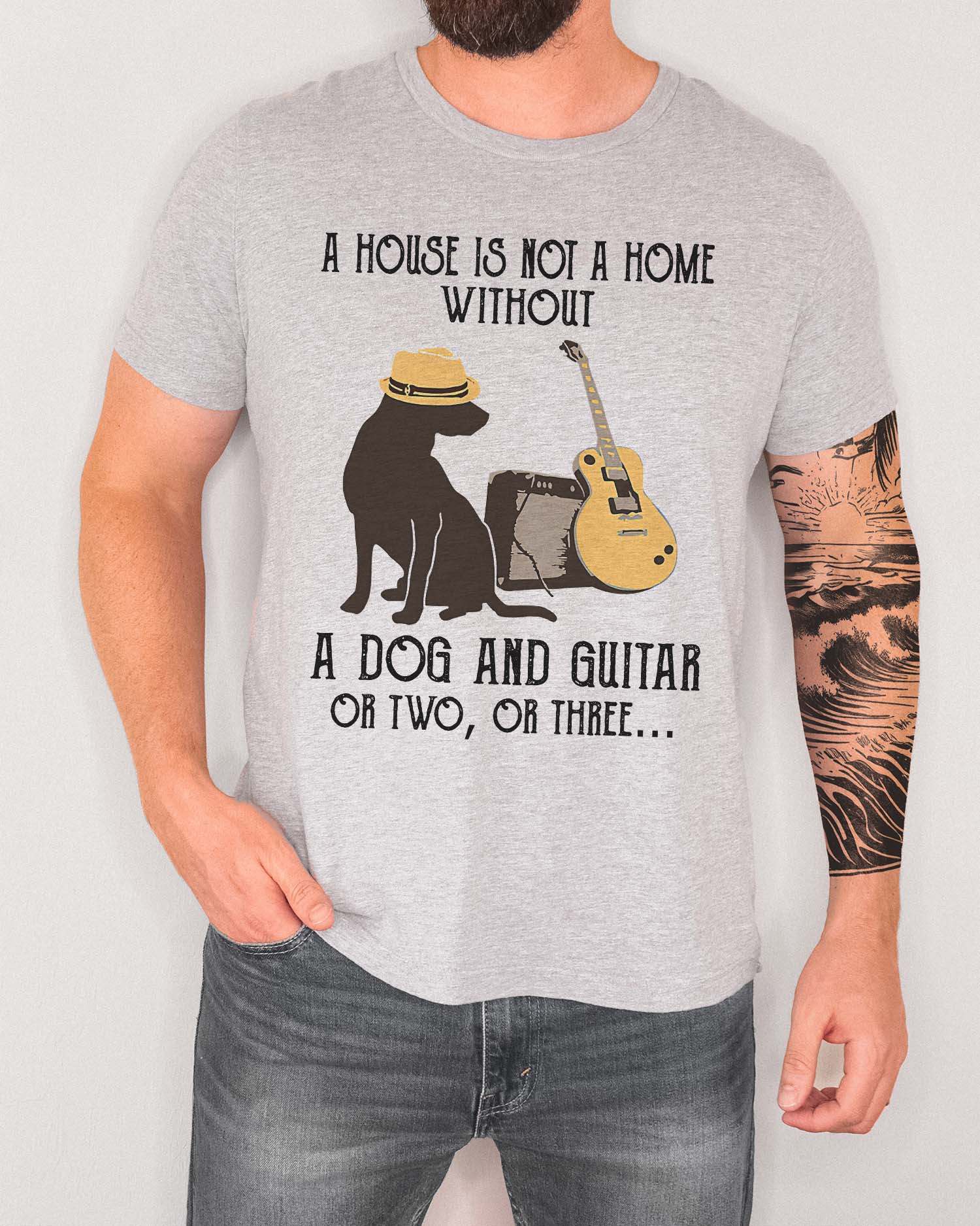 Dogs & Guitars Home Tee