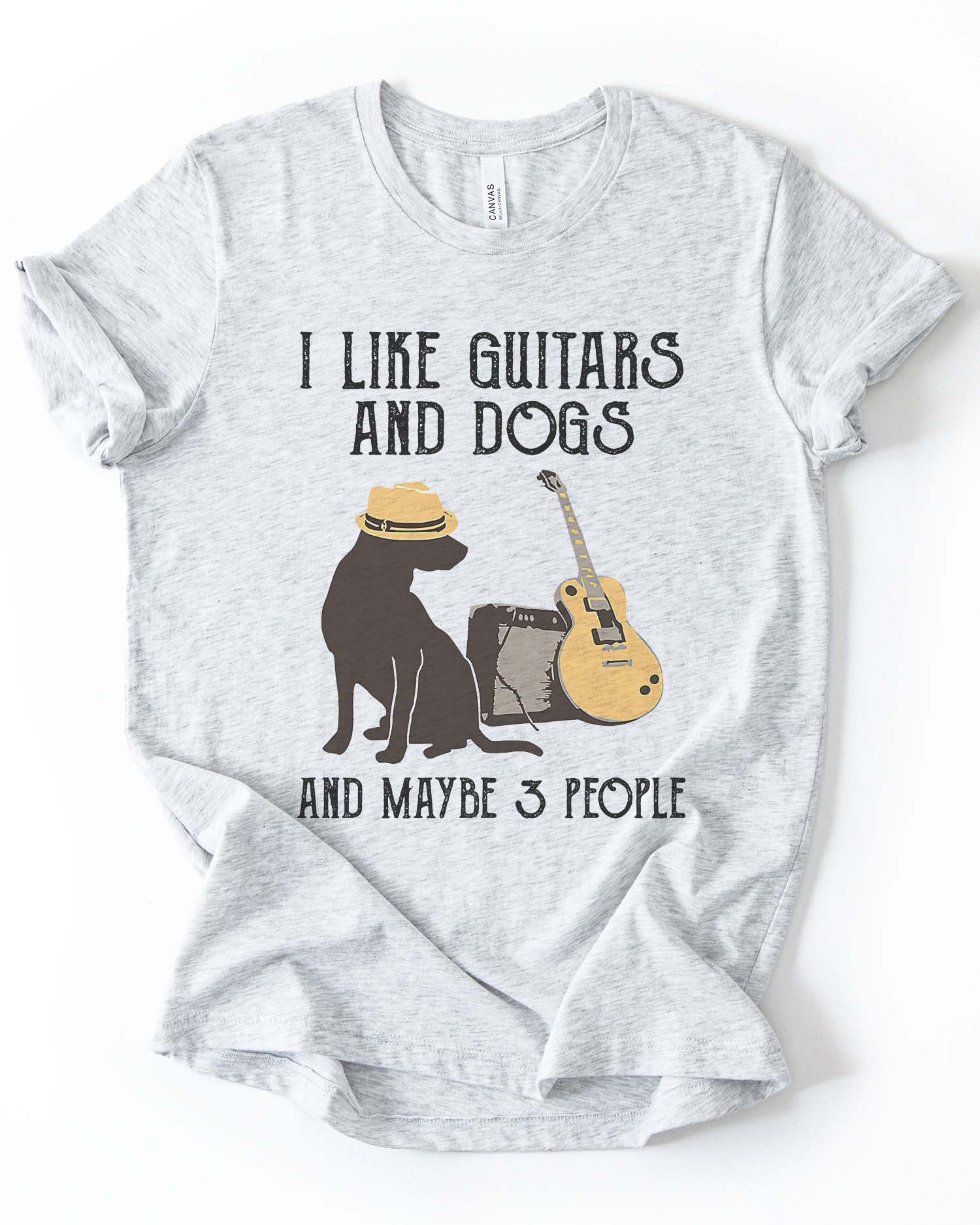 Guitar, Dogs & 3 People Tee