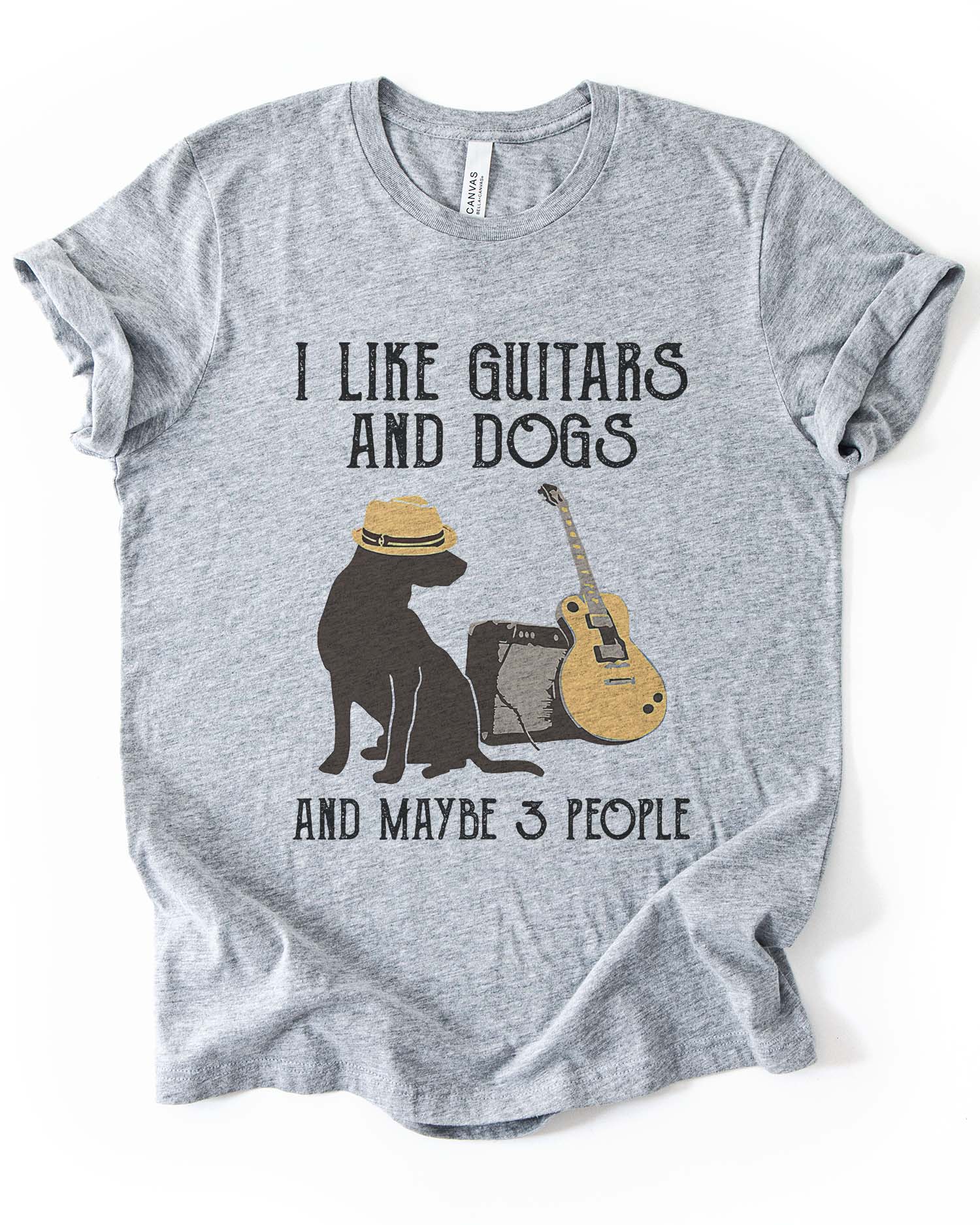 Guitar, Dogs & 3 People Tee