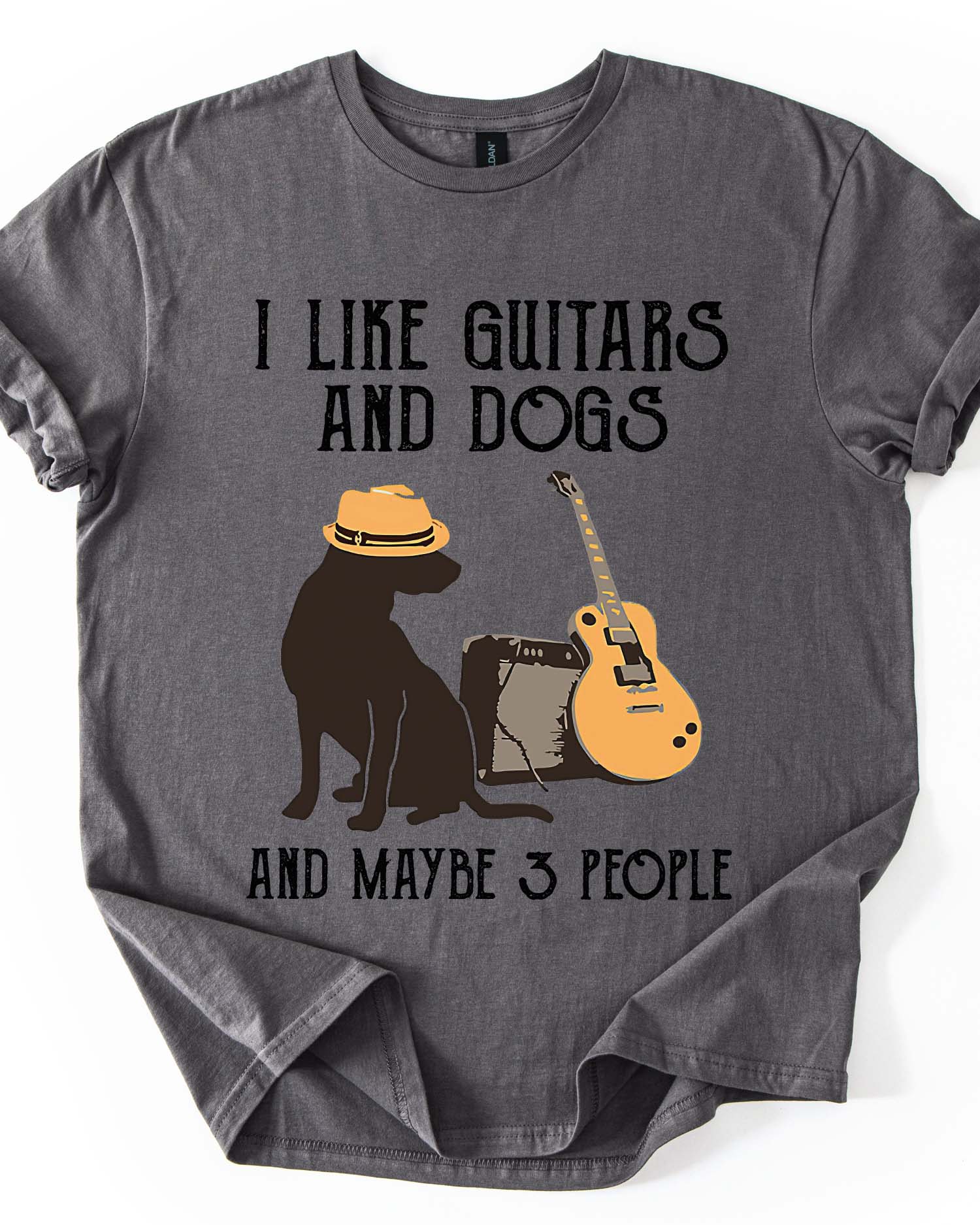 Guitar, Dogs & 3 People Tee