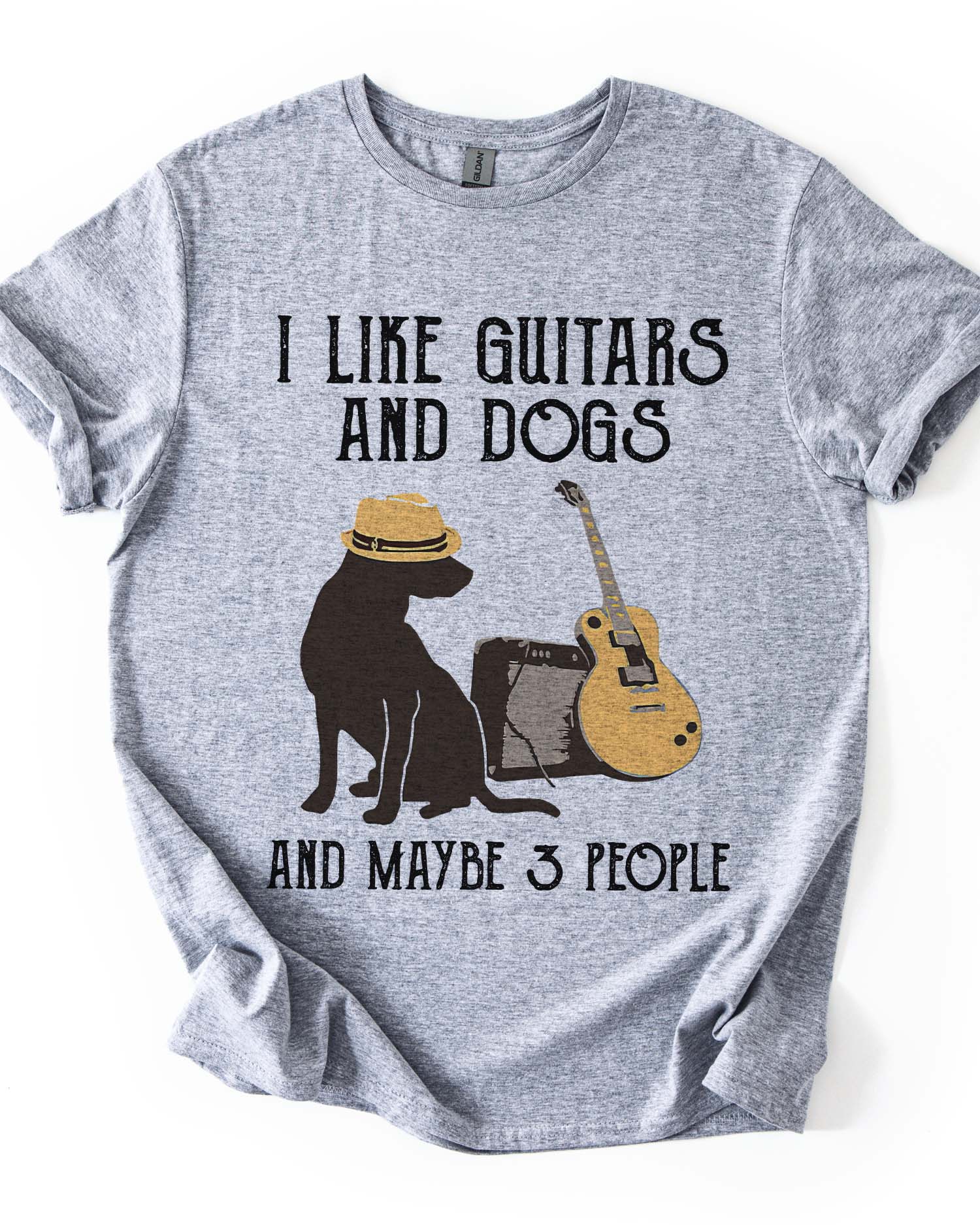 Guitar, Dogs & 3 People Tee