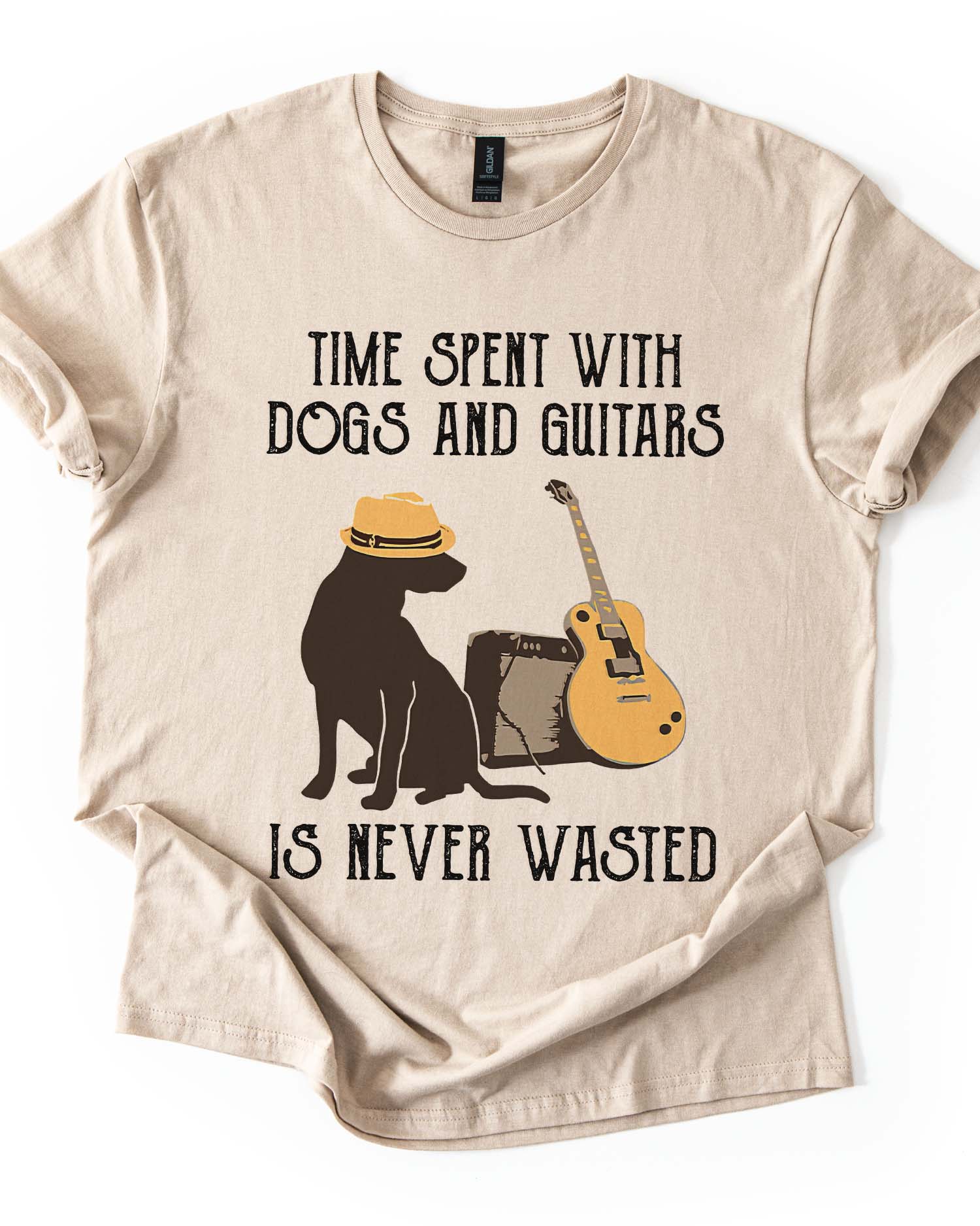 Dog & Guitar Lovers Tee
