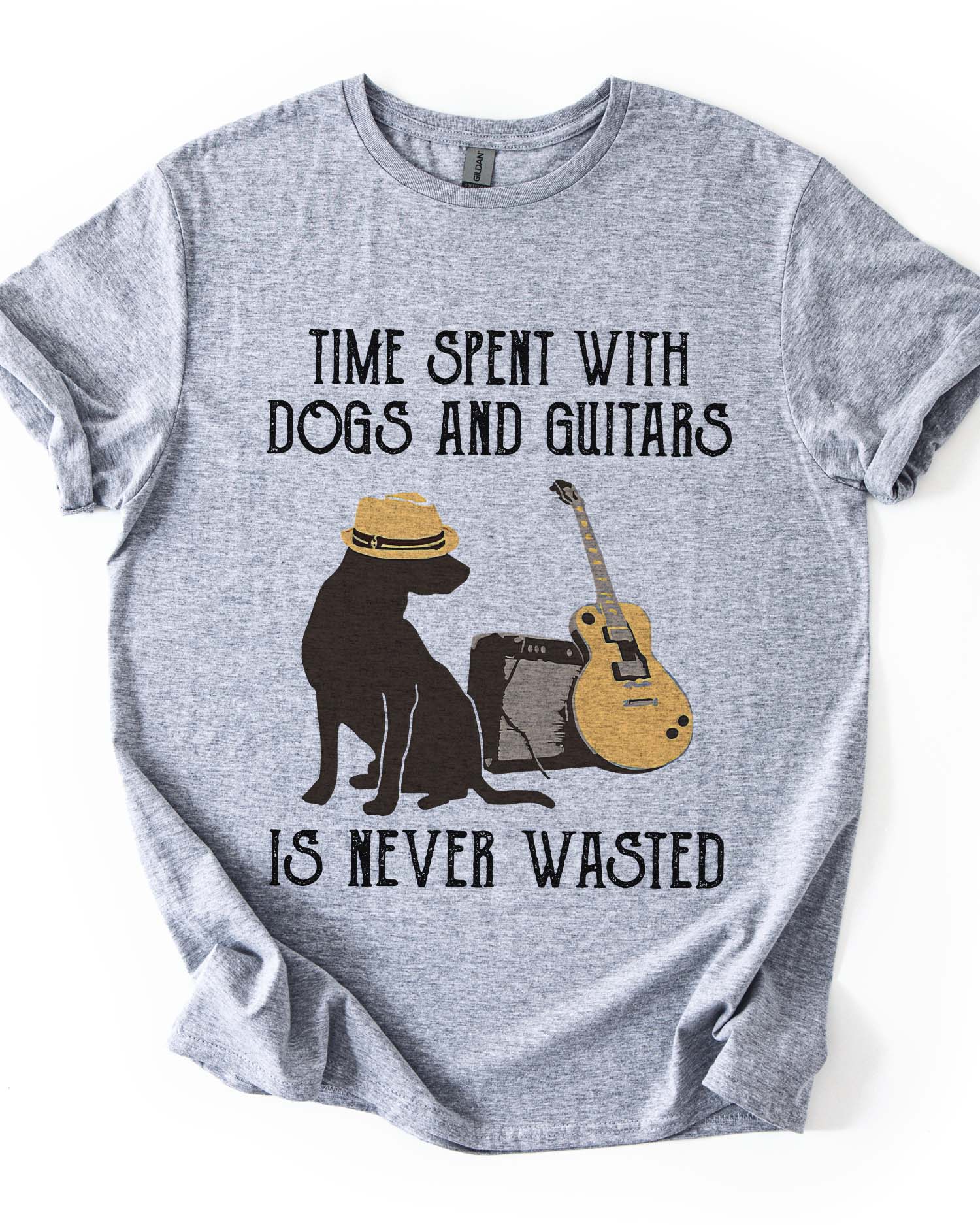 Dog & Guitar Lovers Tee