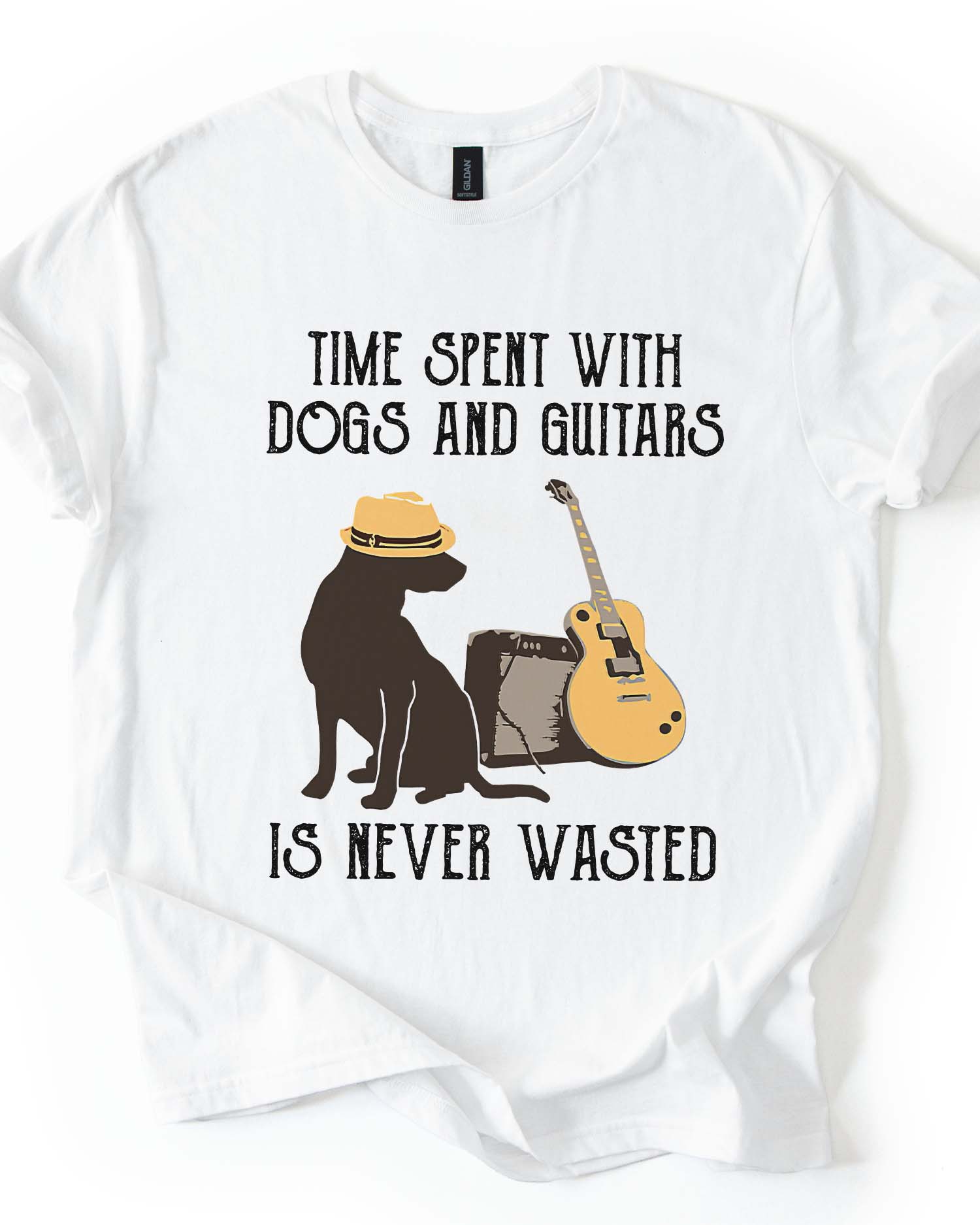 Dog & Guitar Lovers Tee