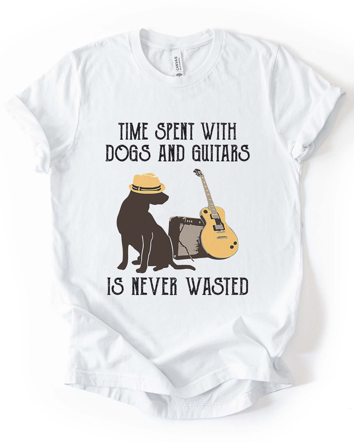 Dog & Guitar Lovers Tee
