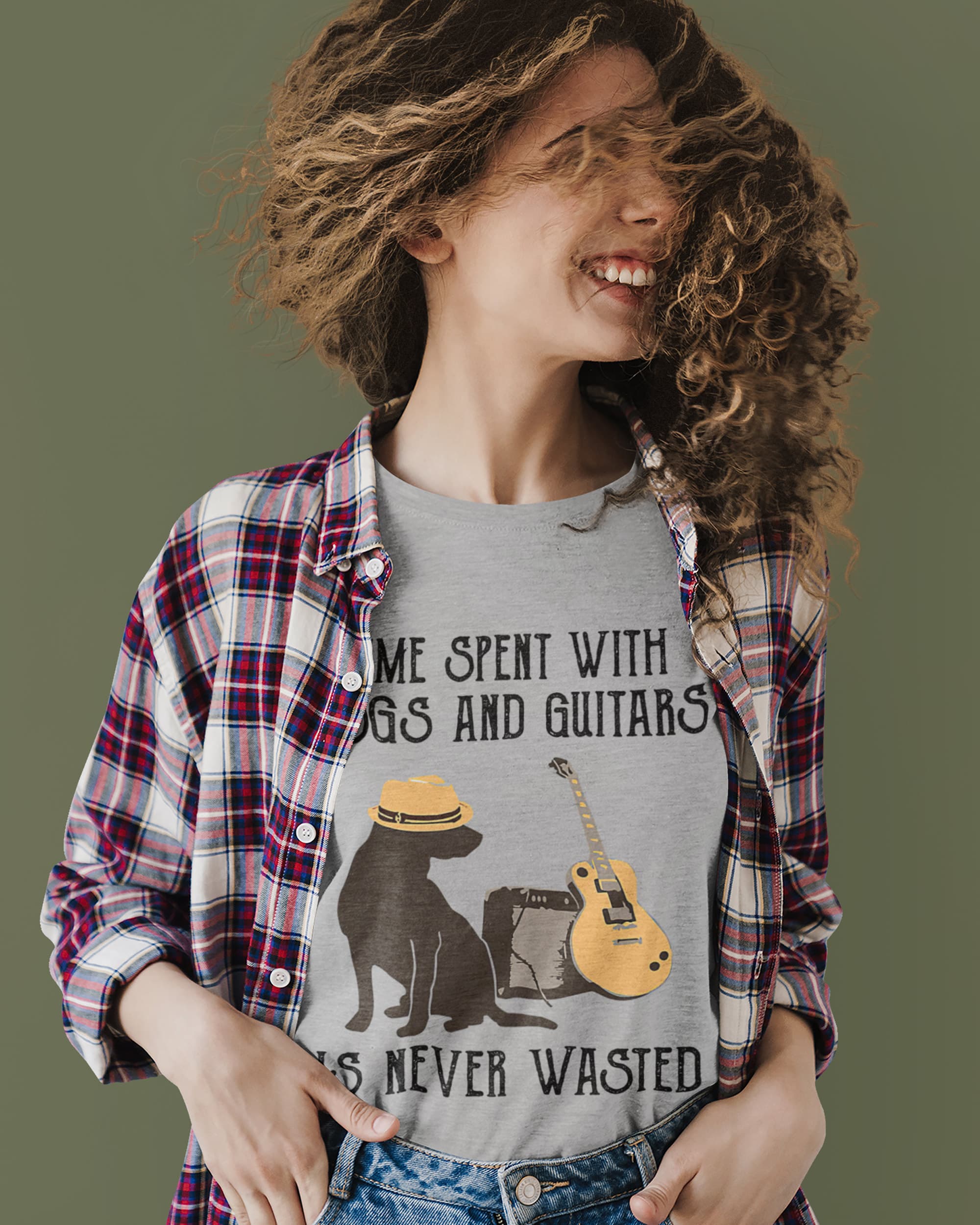 Dog & Guitar Lovers T-Shirt