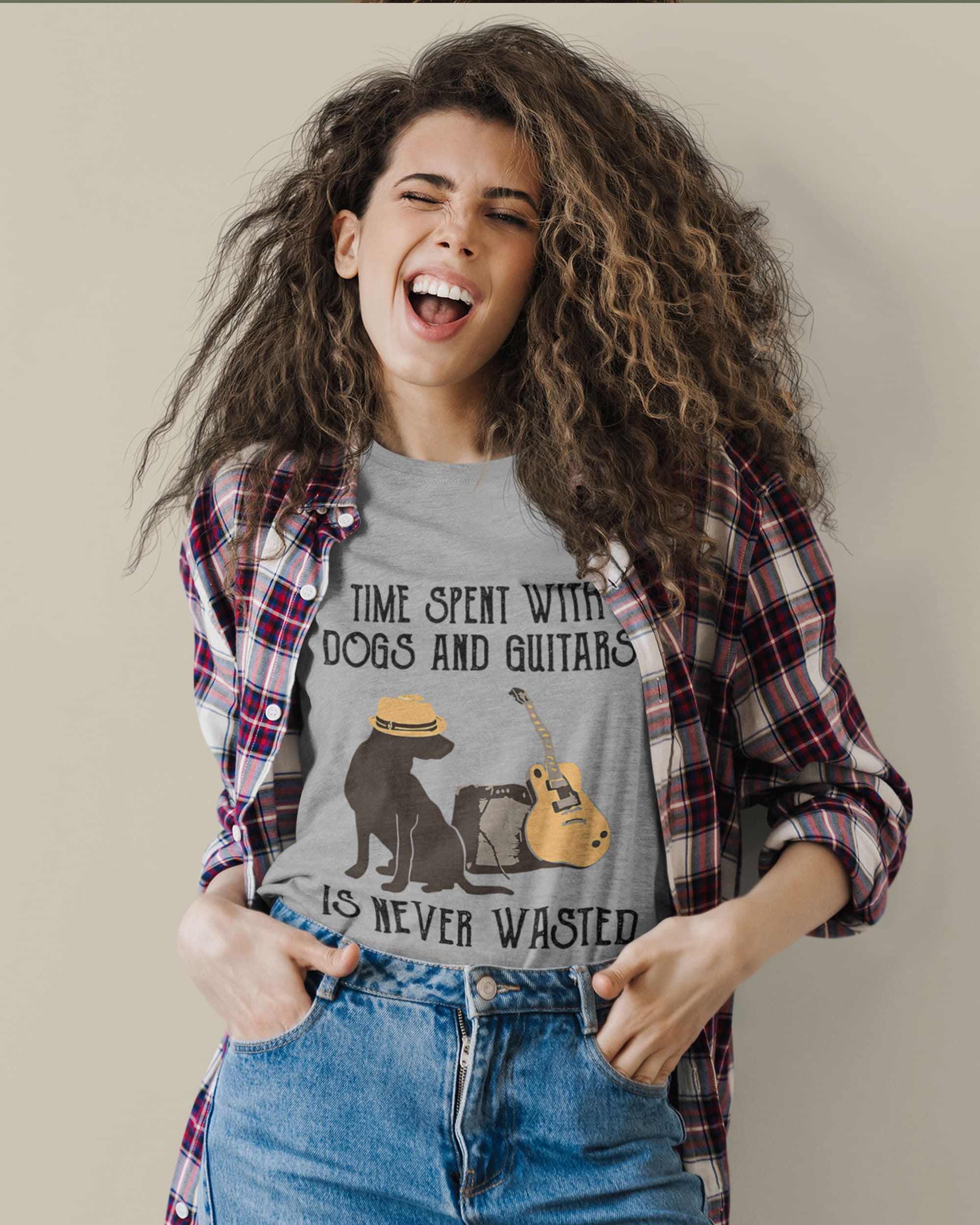 Dog & Guitar Lovers T-Shirt