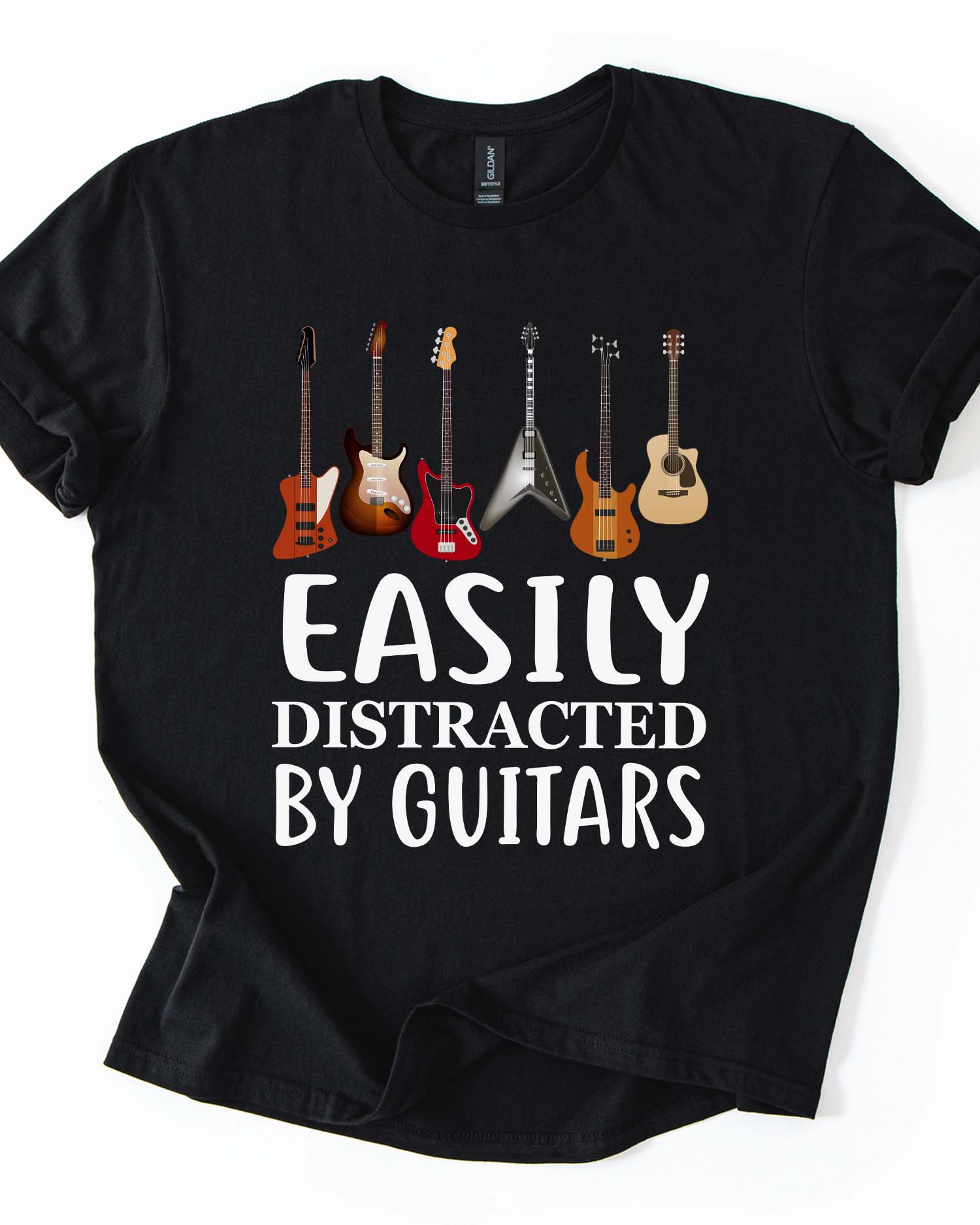 Easily Distracted by Guitars Tee