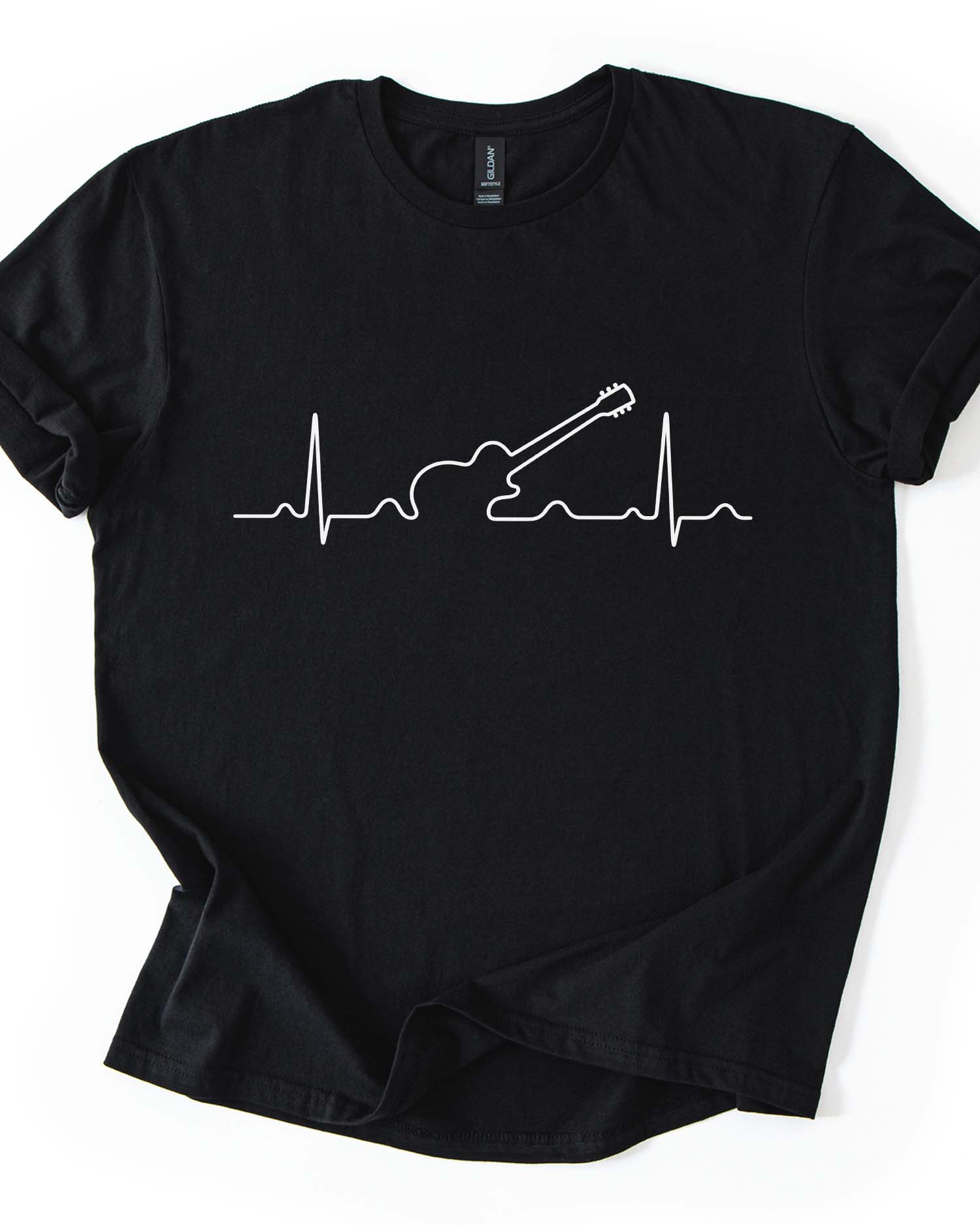 Electric Guitar Heartbeat Tee