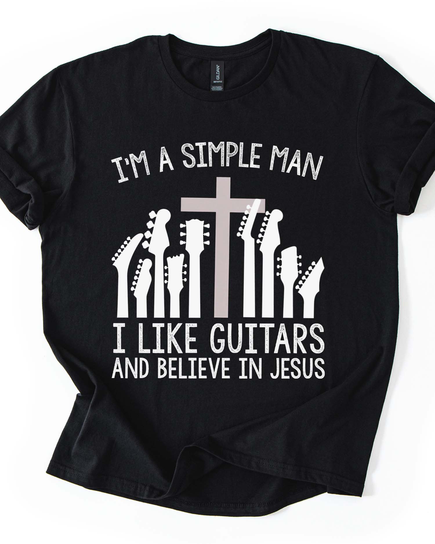Guitar & Faith Christian T-Shirt