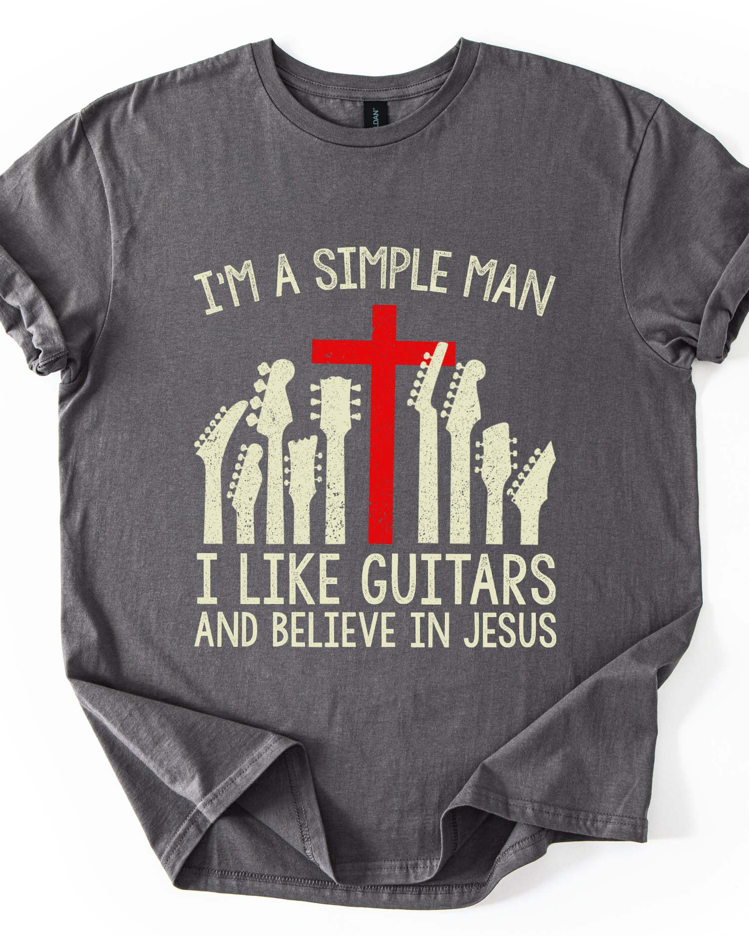 Simple Man Guitars Jesus Tee