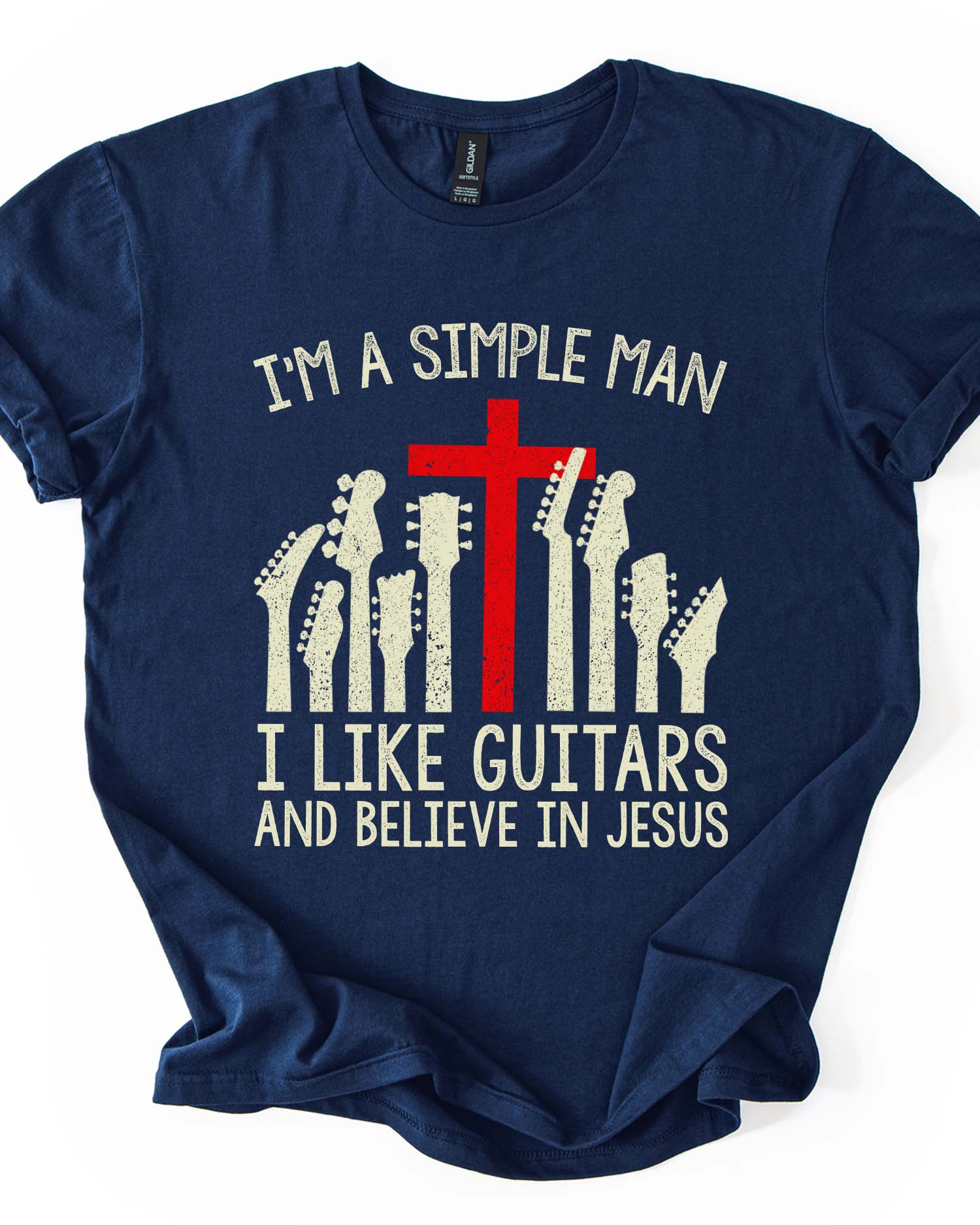 Simple Man Guitars Jesus Tee