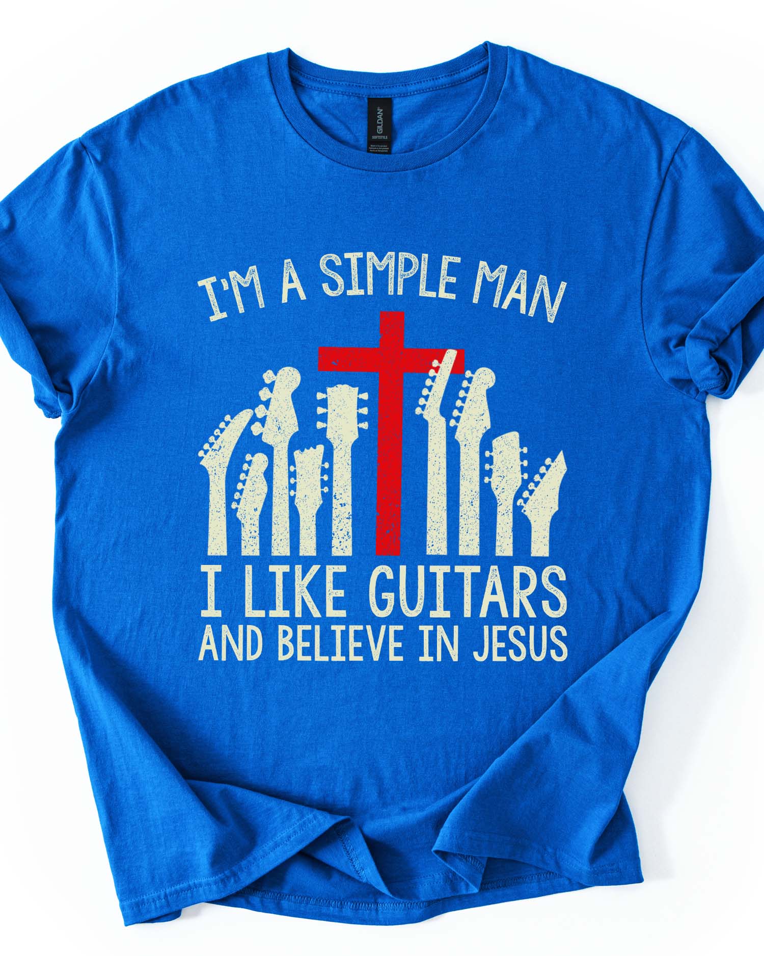 Simple Man Guitars Jesus Tee
