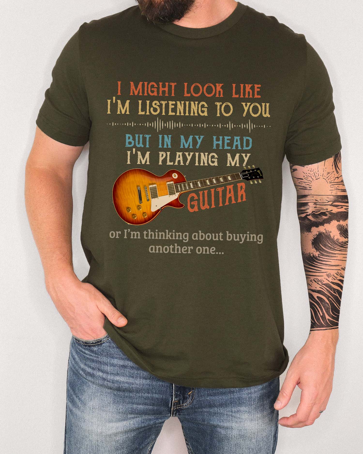 In My Head I’m Playing Guitar T-shirt