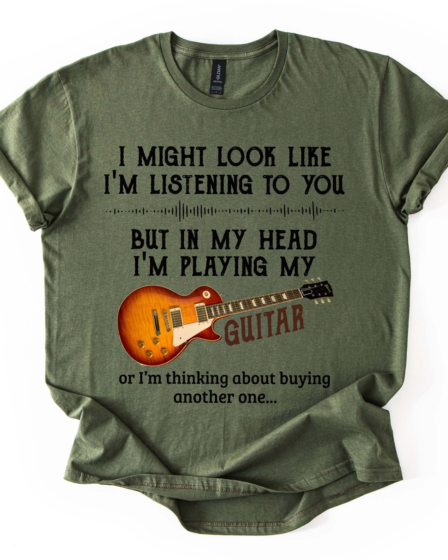 In My Head I'm Playing Guitar Tee