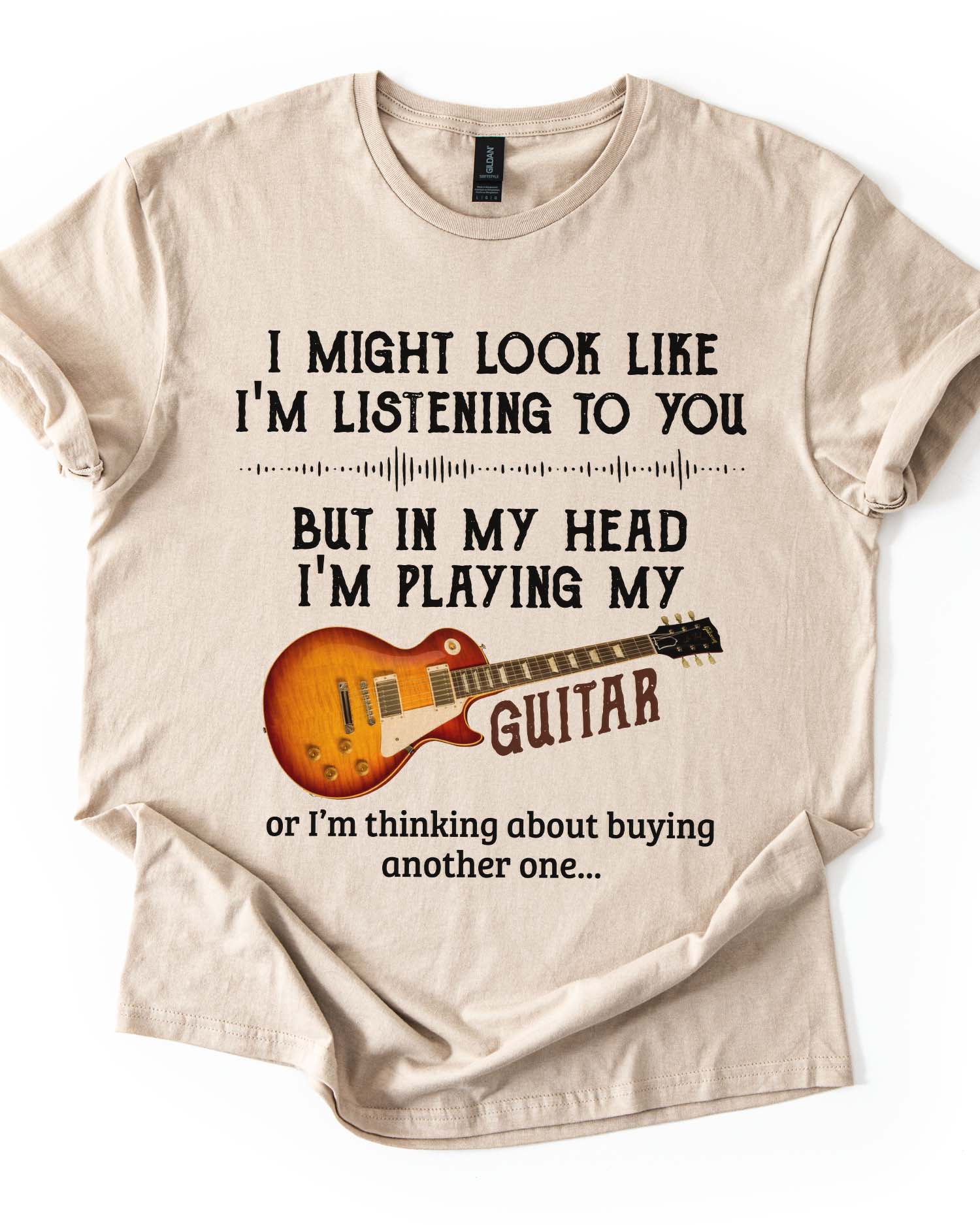 In My Head I'm Playing Guitar Tee