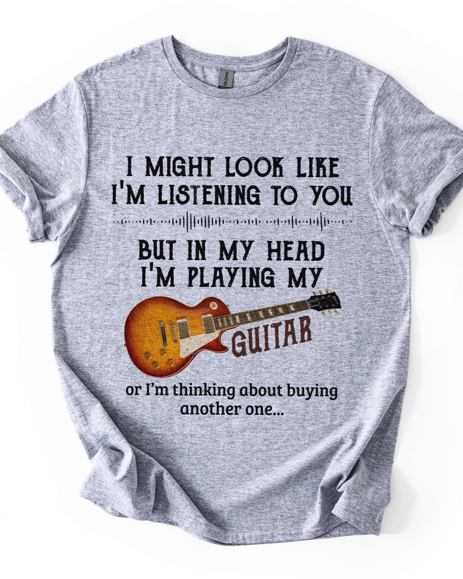 In My Head I'm Playing Guitar Tee