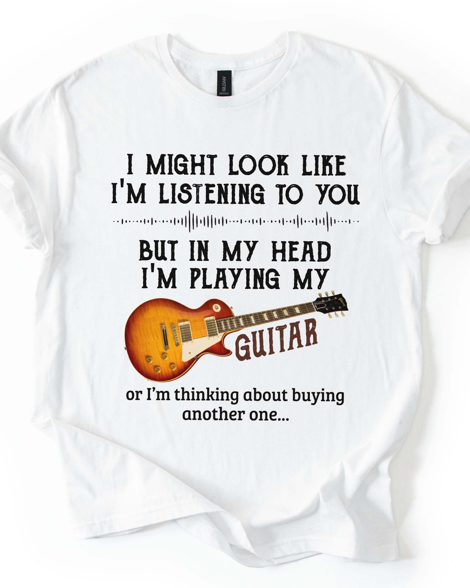 In My Head I'm Playing Guitar Tee