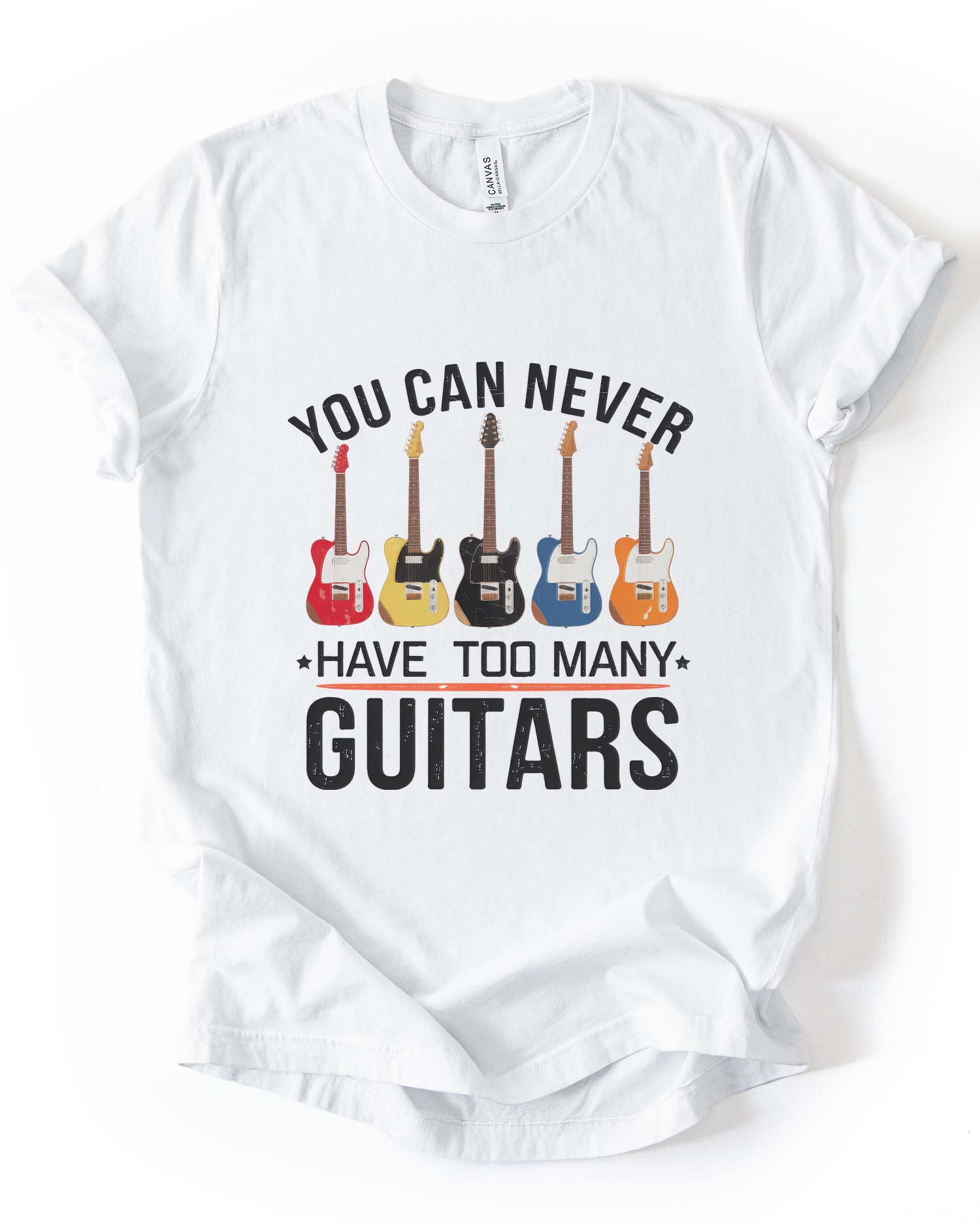 "Never Too Many" Guitar Tee