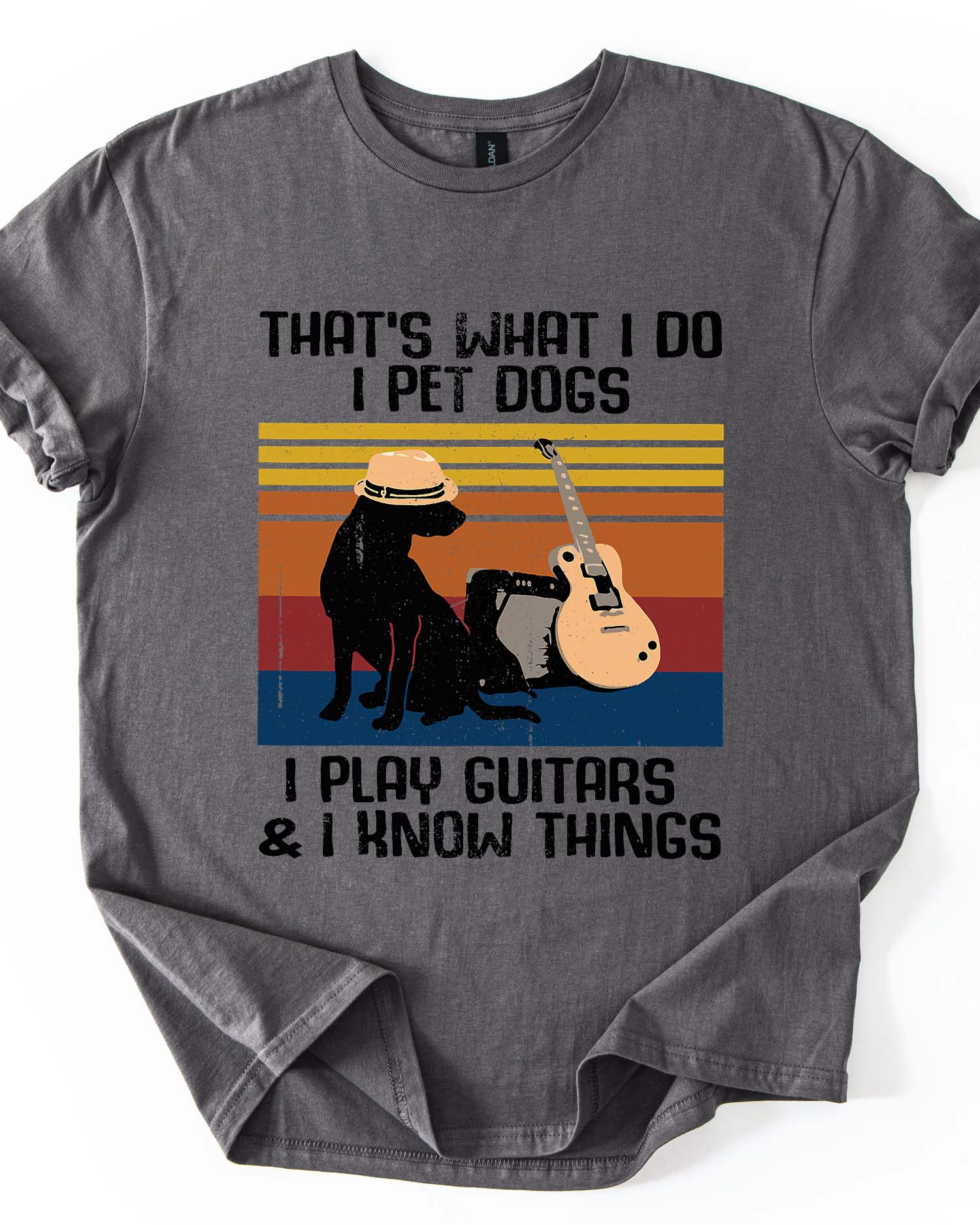 Pet Dogs Play Guitars Know Things Tee